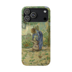 First Steps after Millet by Vincent van Gogh - iPhone Slim Case