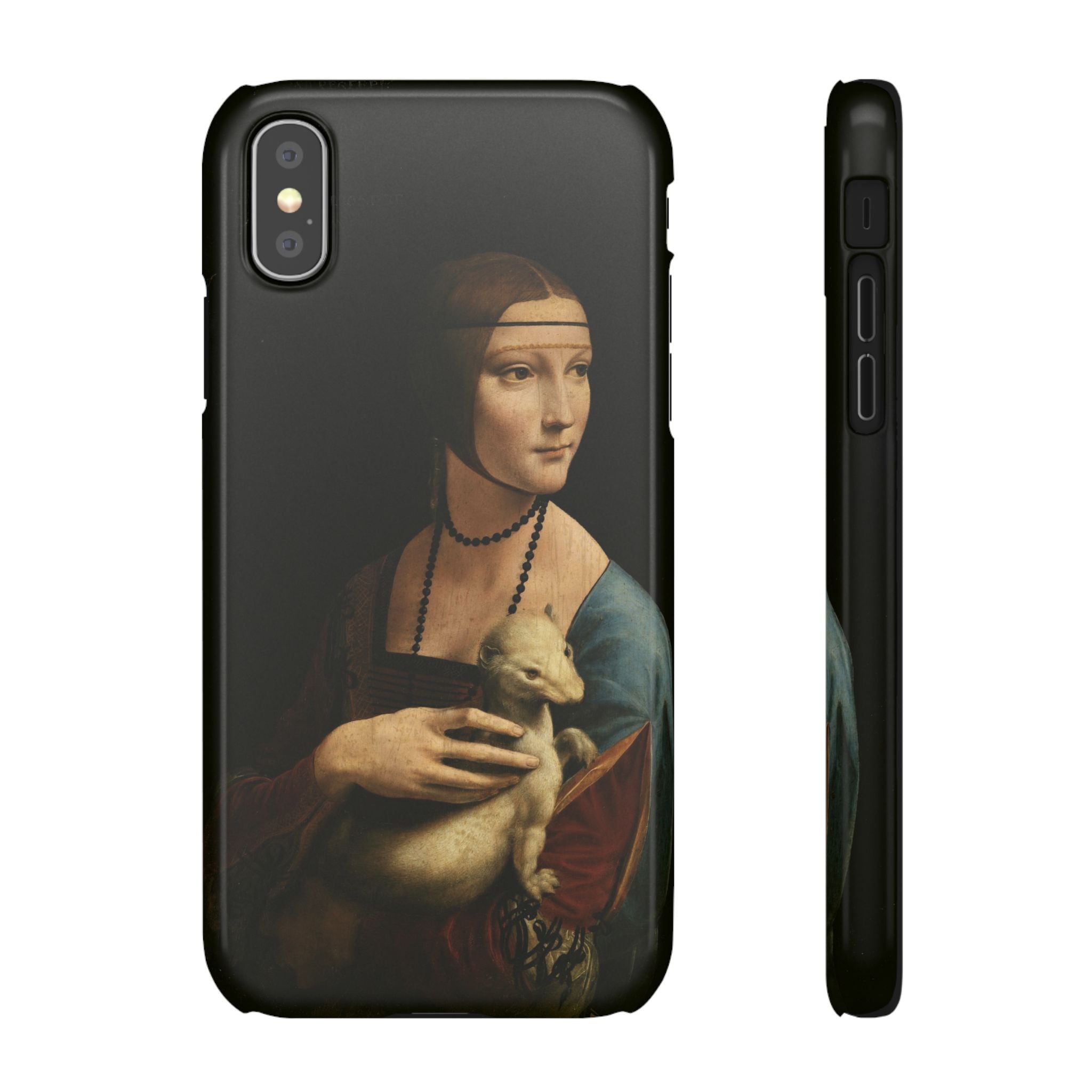 Lady with an Ermine by Leonardo da Vinci - iPhone Slim Case