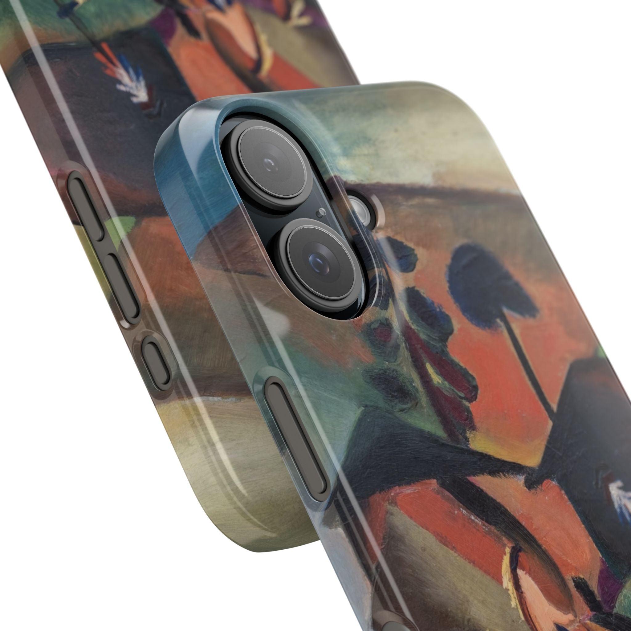 Indians on Horsebacks by August Macke - iPhone Slim Case