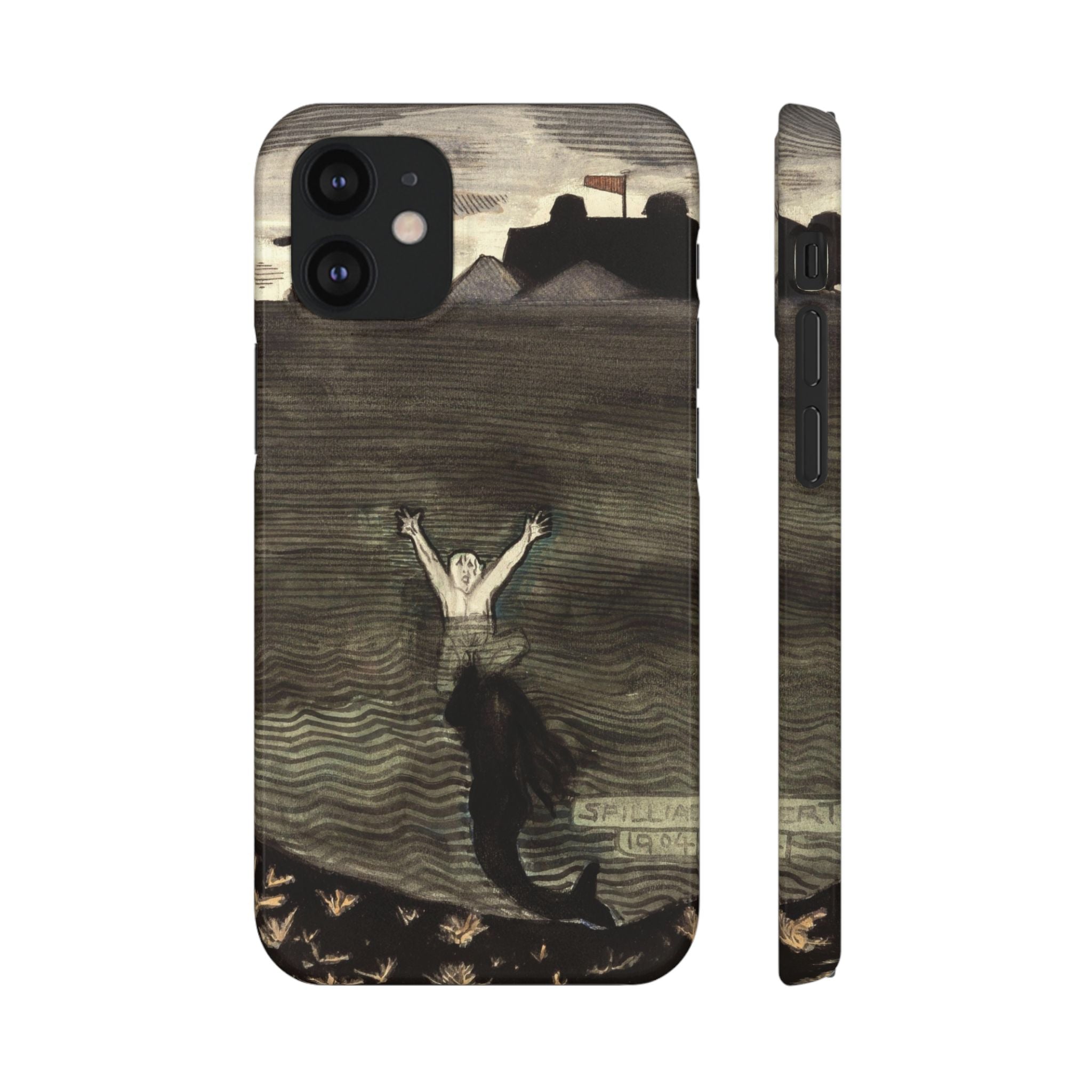 The Call of the Mermaid The Drowning by Leon Spilliaert - iPhone Slim Case