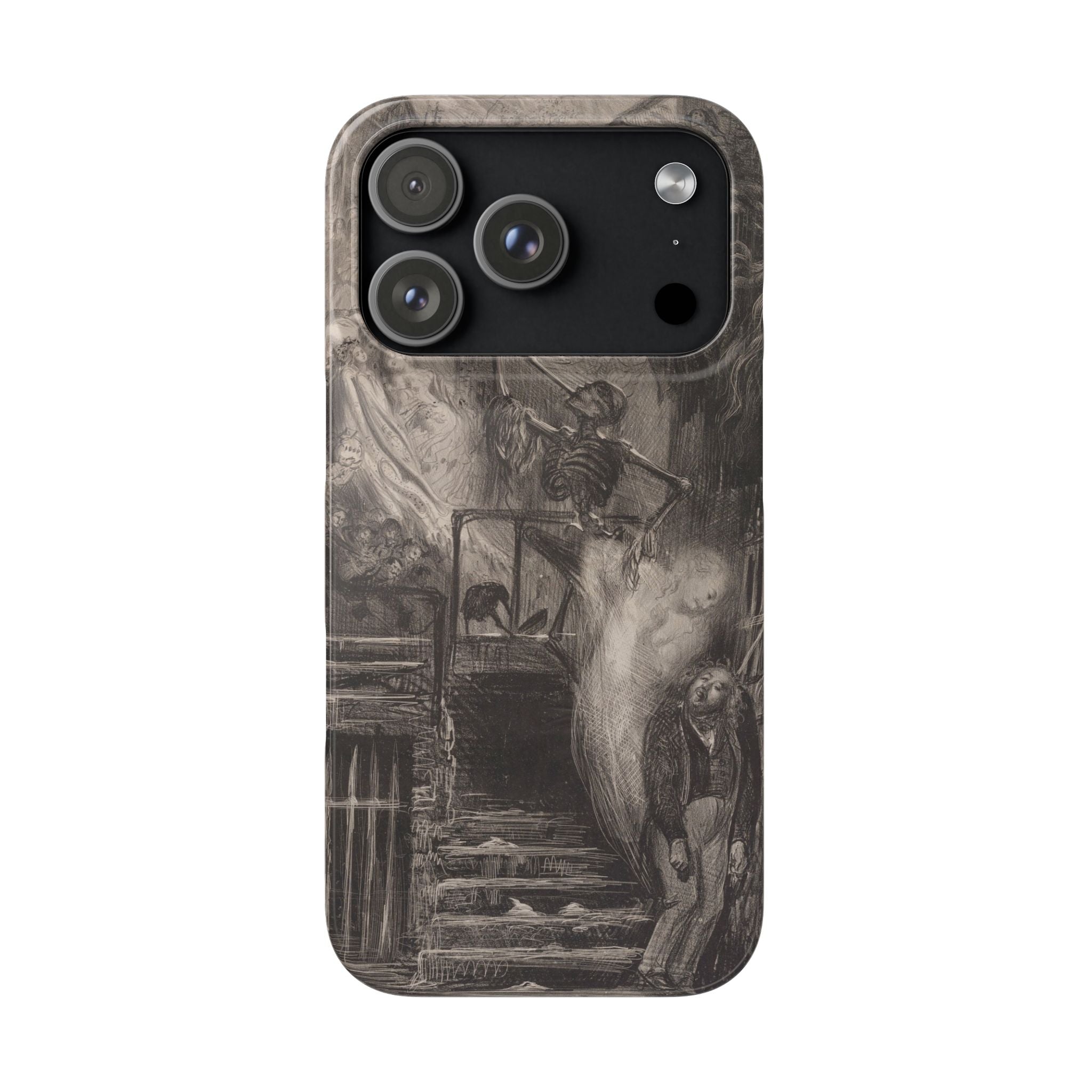 La Rue de la Vieille Lanterne by Gustave Doré - iPhone Slim Case