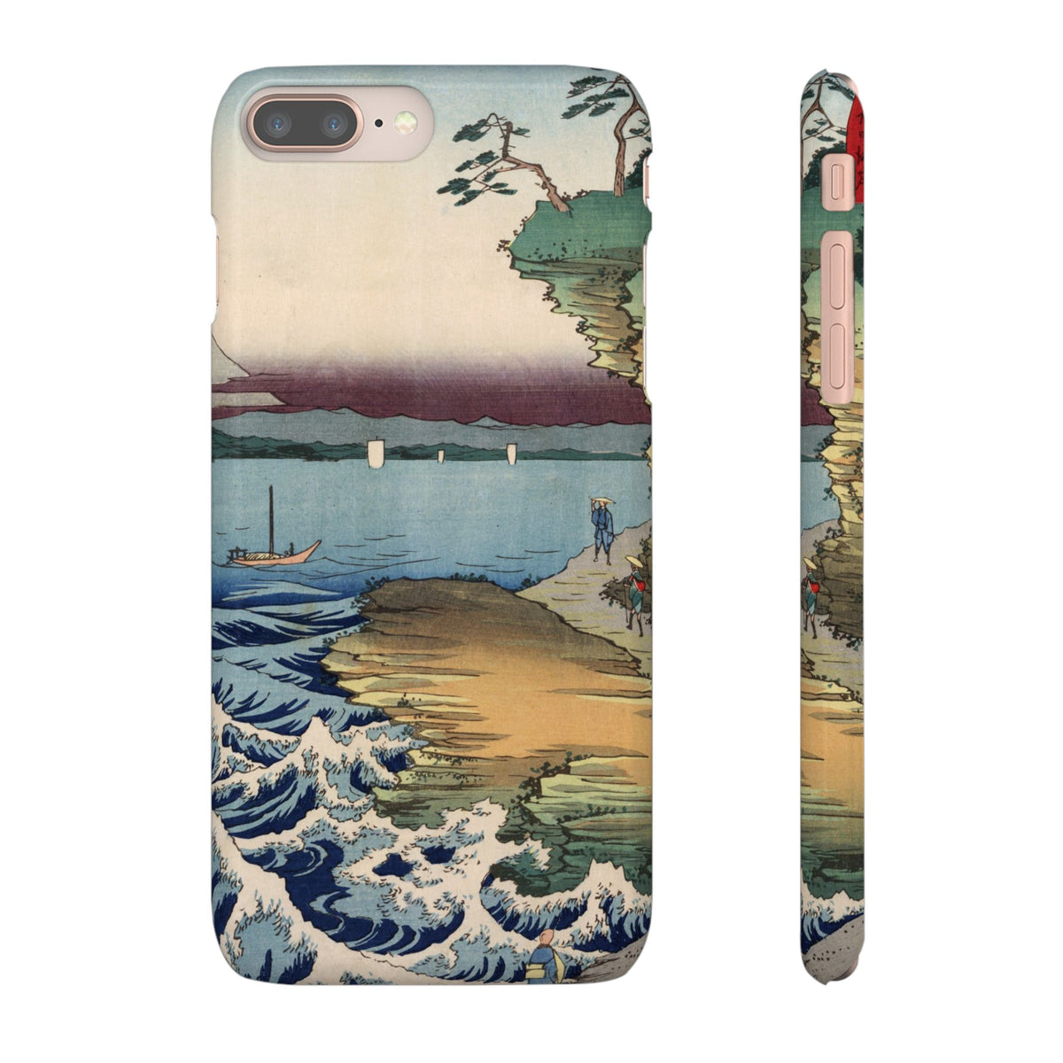 The Hota Coast in Awa Province by Utagawa Hiroshige - iPhone Slim Case