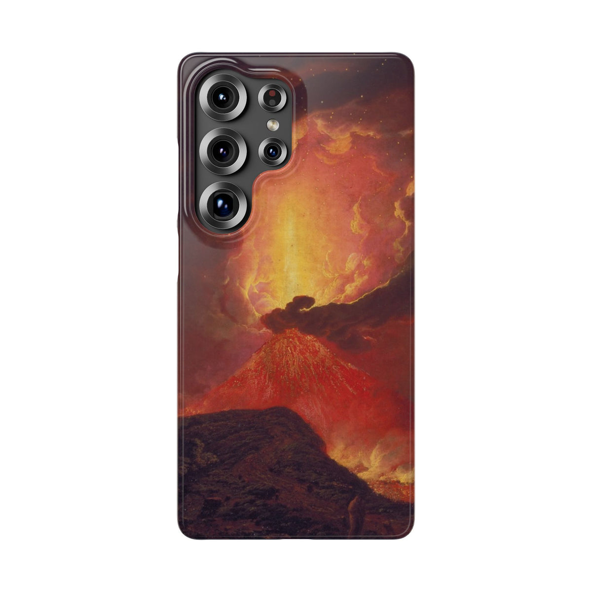 Vesuvius in Eruption by Joseph Wright of Derby - Samsung Slim Case