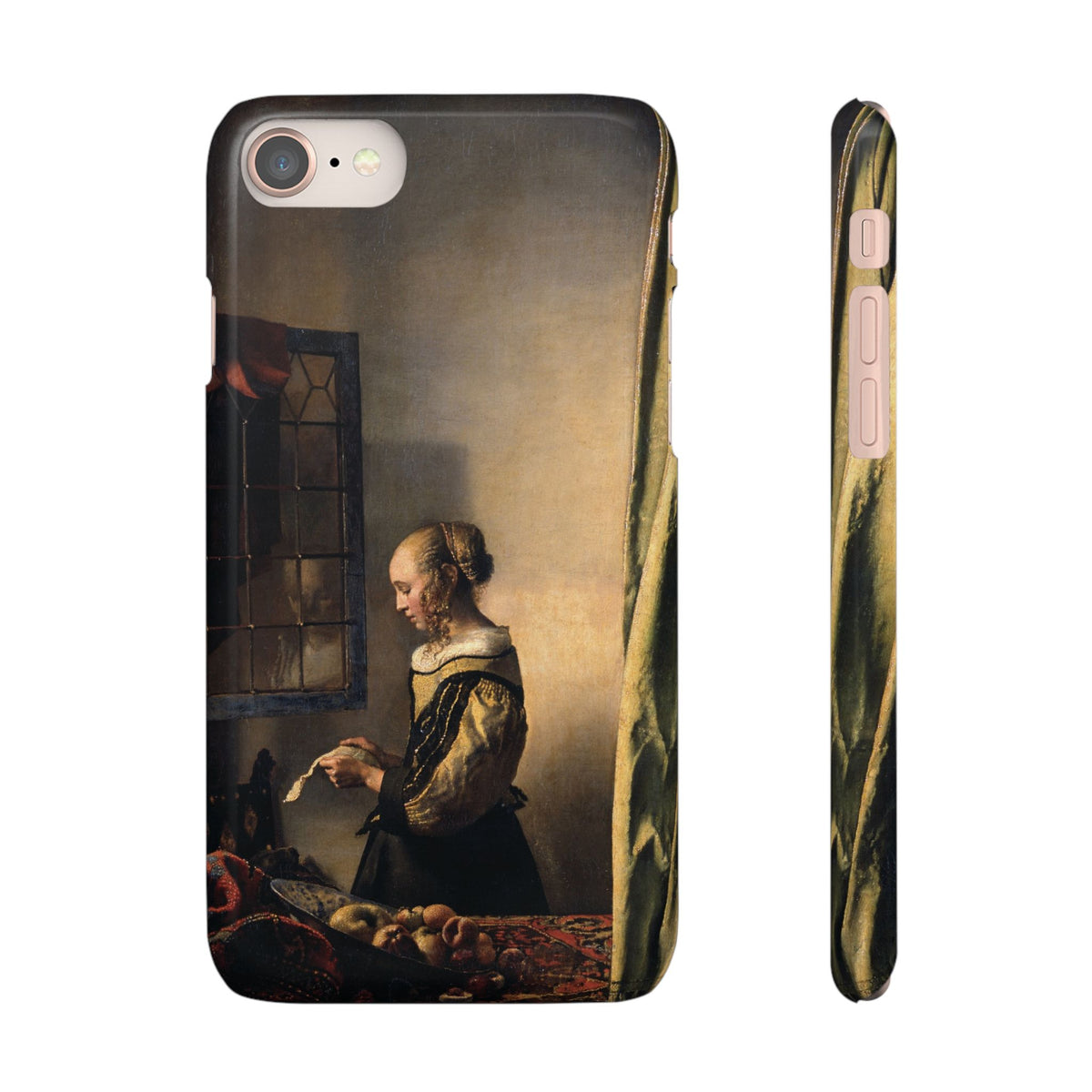 Girl Reading a Letter by an Open Window by Johannes Vermeer - iPhone Slim Case