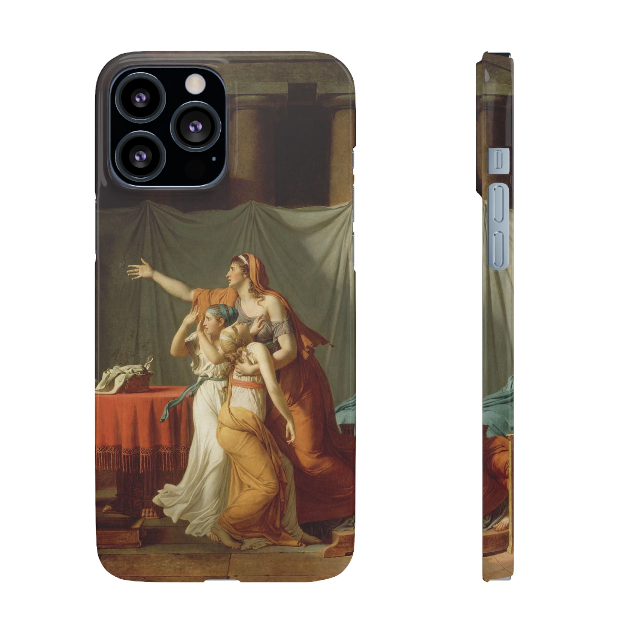 The Lictors Bring to Brutus the Bodies of His Sons II by Jacques-Louis David - iPhone Slim Case
