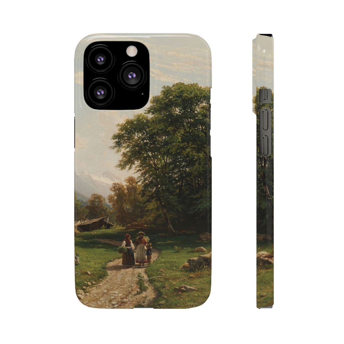 Swiss Landscape by Ivan Ivanovich Shishkin - iPhone Slim Case