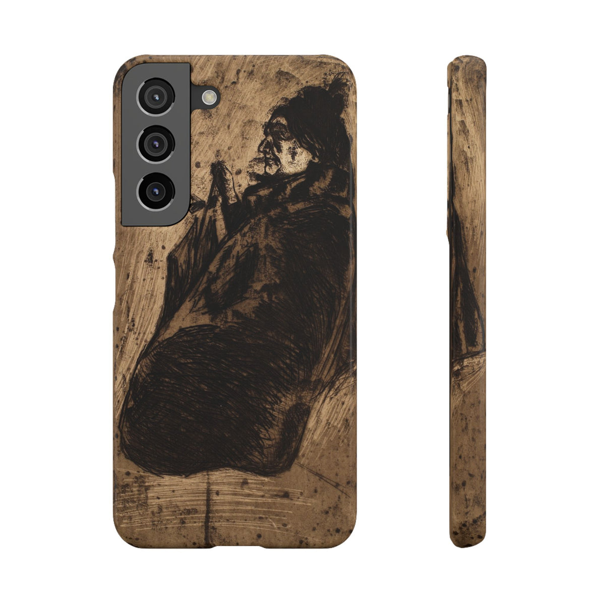 Old Woman by Edvard Munch - Samsung Slim Case