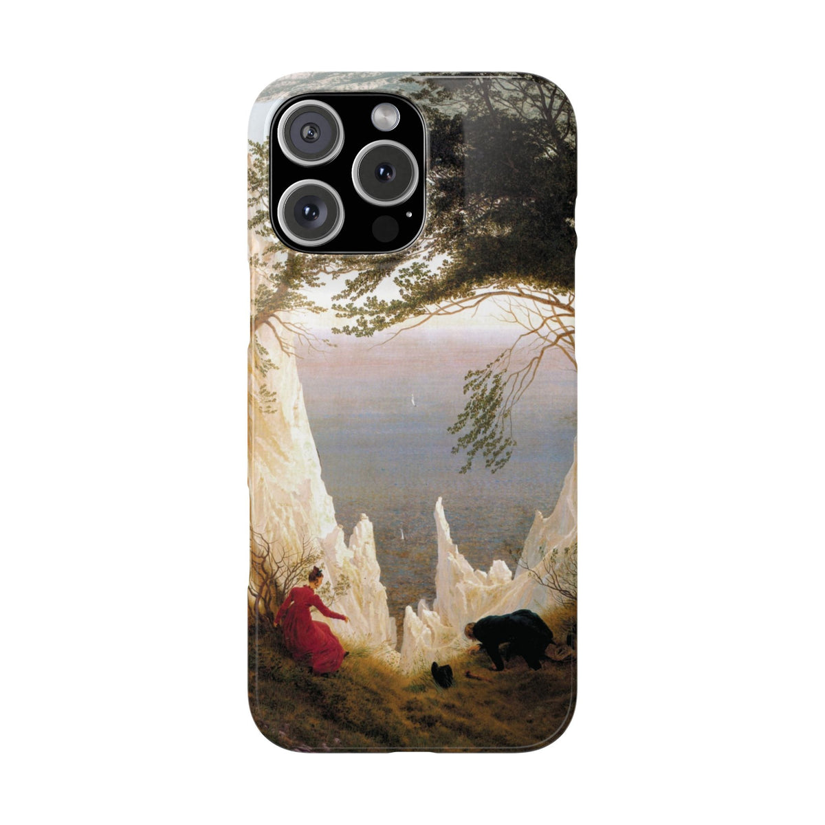 Chalk Cliffs on Rügen by Caspar David Friedrich - iPhone Slim Case