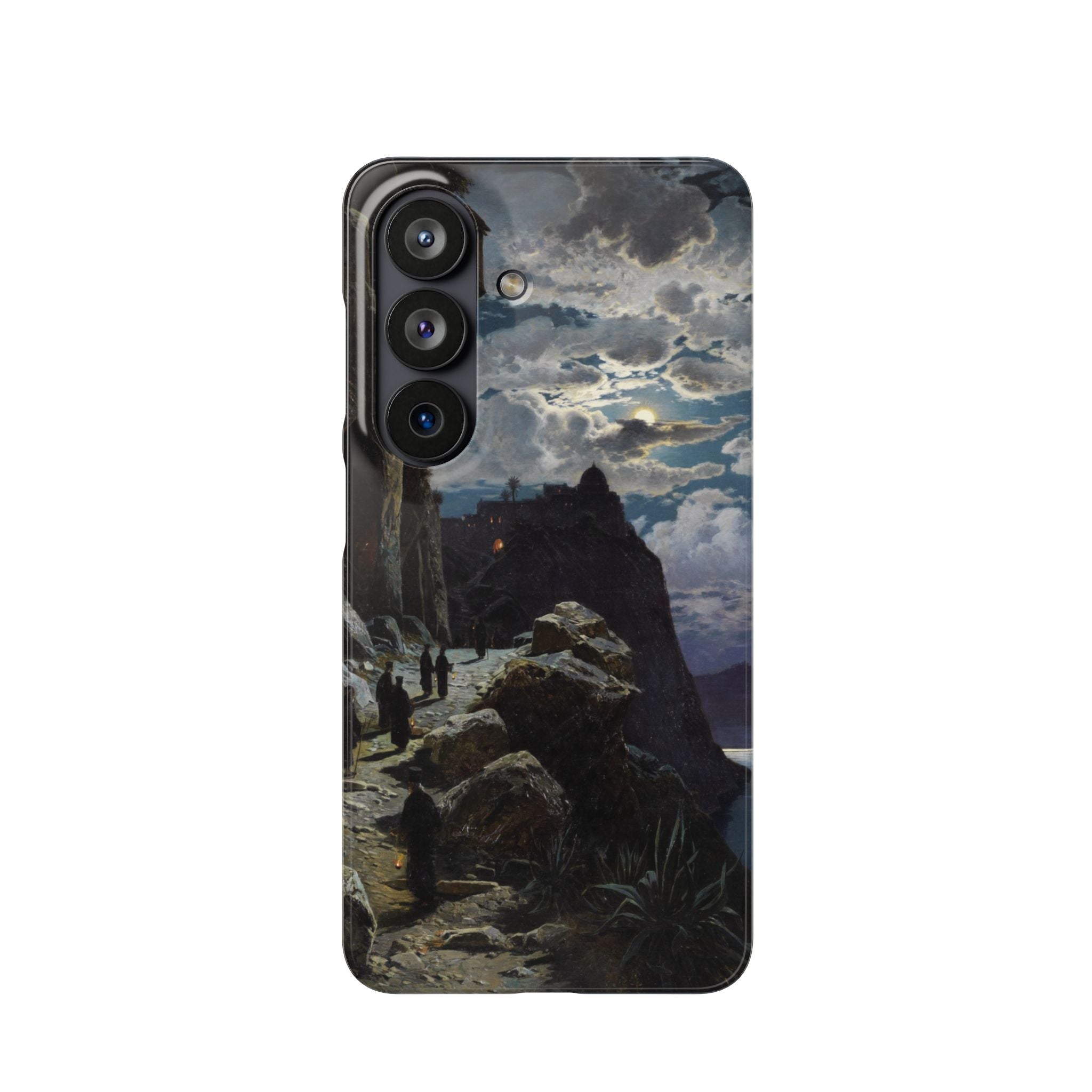 Procession of Monks on Mount Athos by Hermann Corrodi - Samsung Slim Case