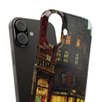 Boar Lane Leeds by John Atkinson Grimshaw - iPhone Slim Case