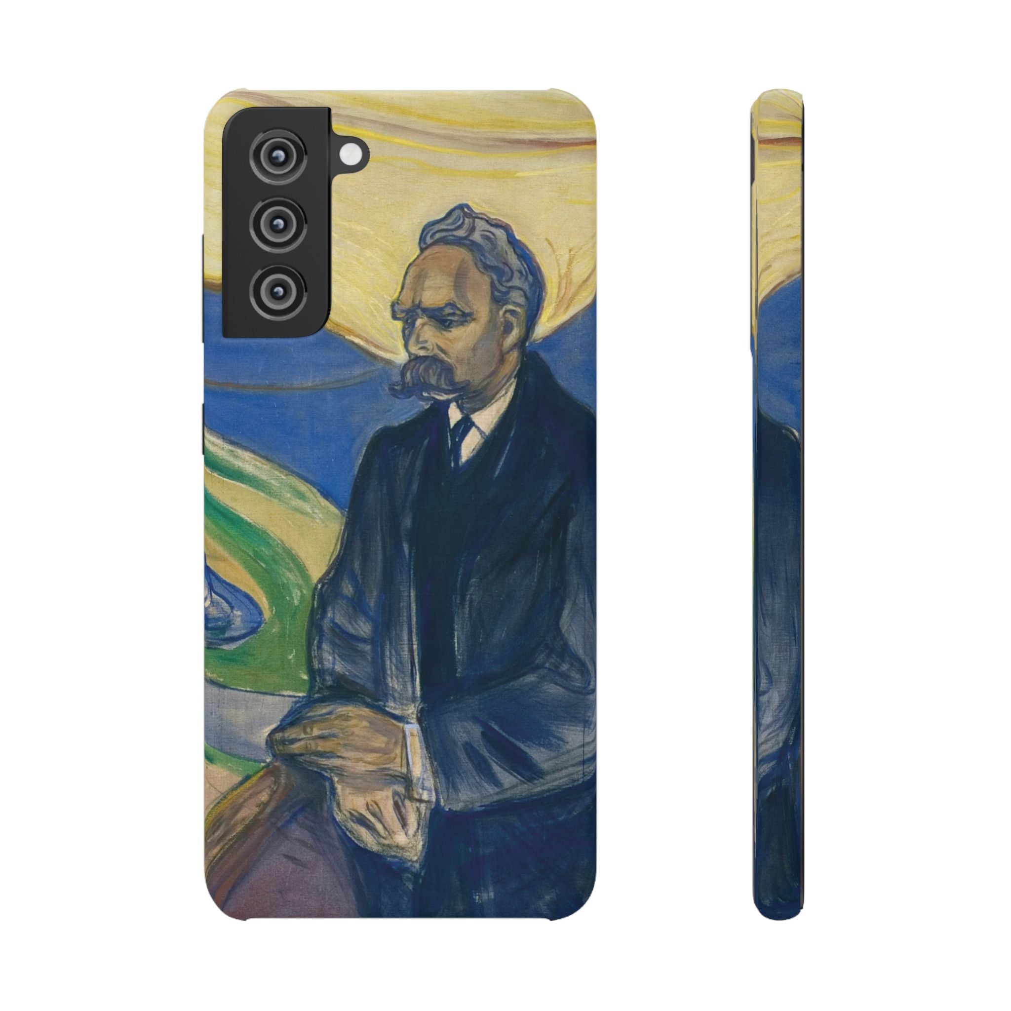Portrait of Friedrich Nietzsche by Edvard Munch - Samsung Slim Case