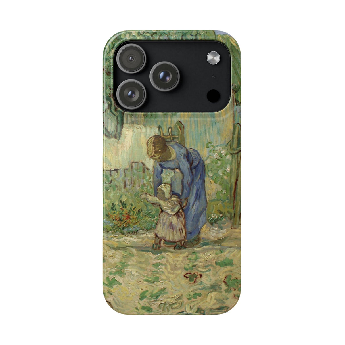 First Steps after Millet by Vincent van Gogh - iPhone Slim Case