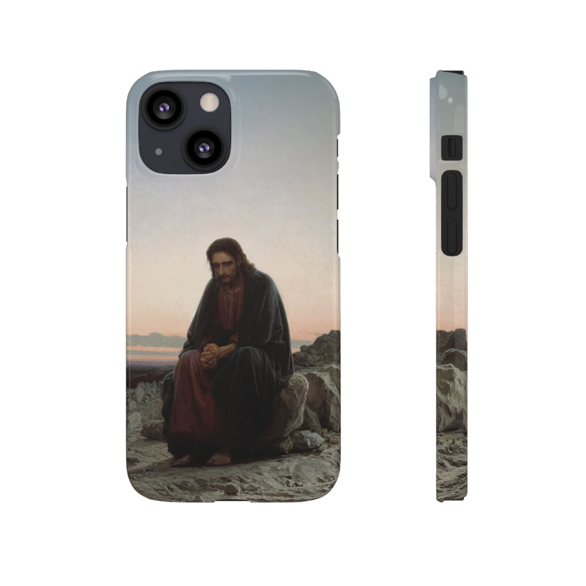 Christ in the Desert by Ivan Kramskoy - iPhone Slim Case
