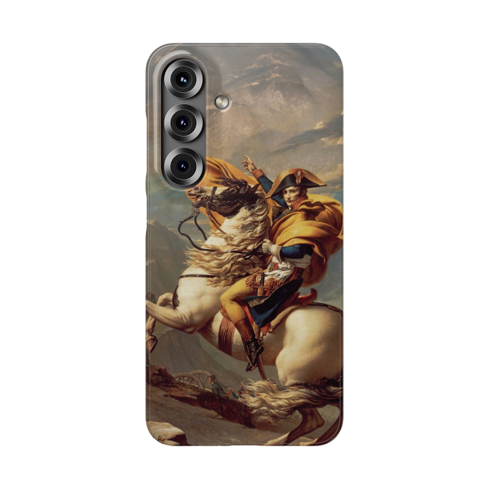 Napoleon at the Saint-Bernard Pass by Jacques-Louis David - Samsung Slim Case
