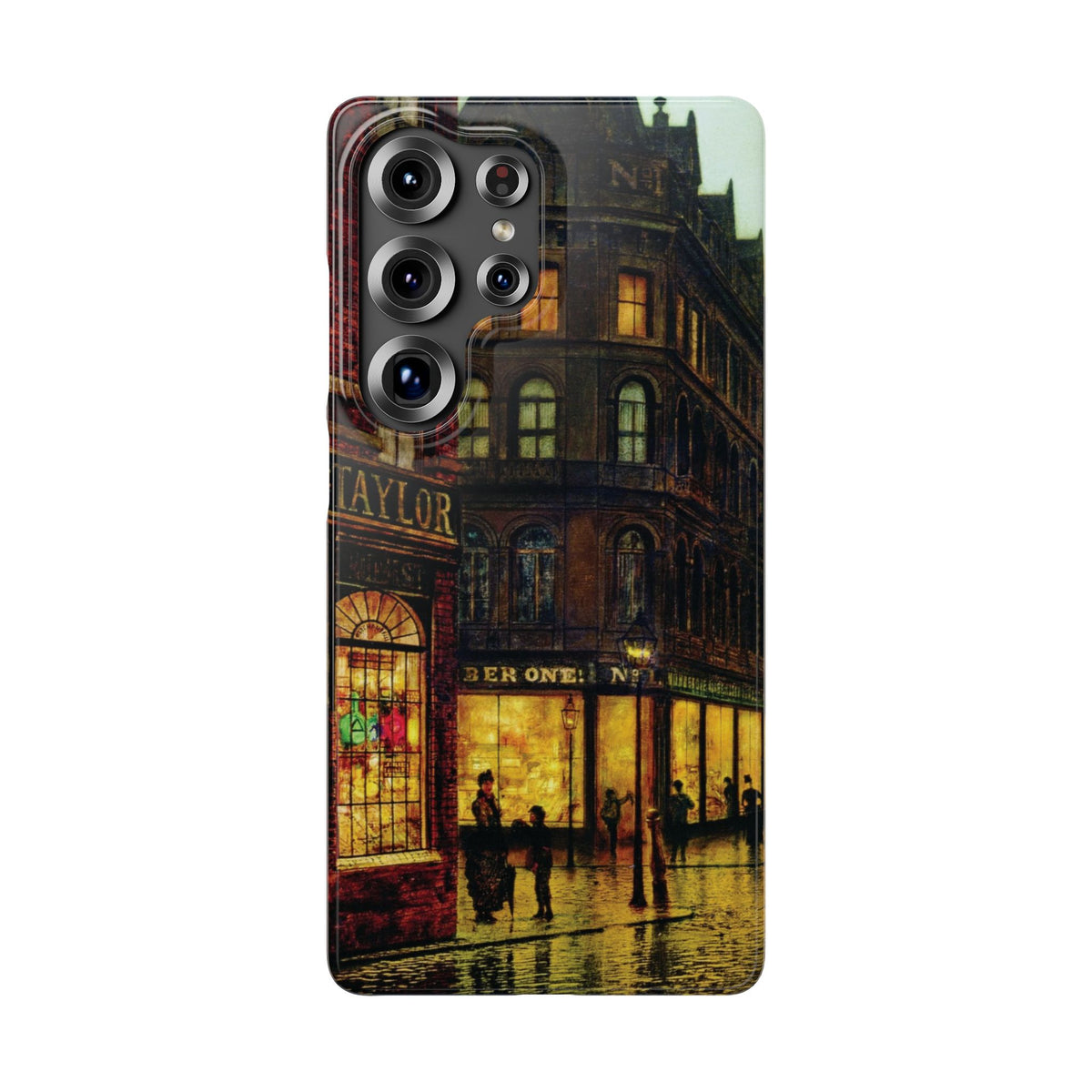 Boar Lane Leeds by John Atkinson Grimshaw - Samsung Slim Case