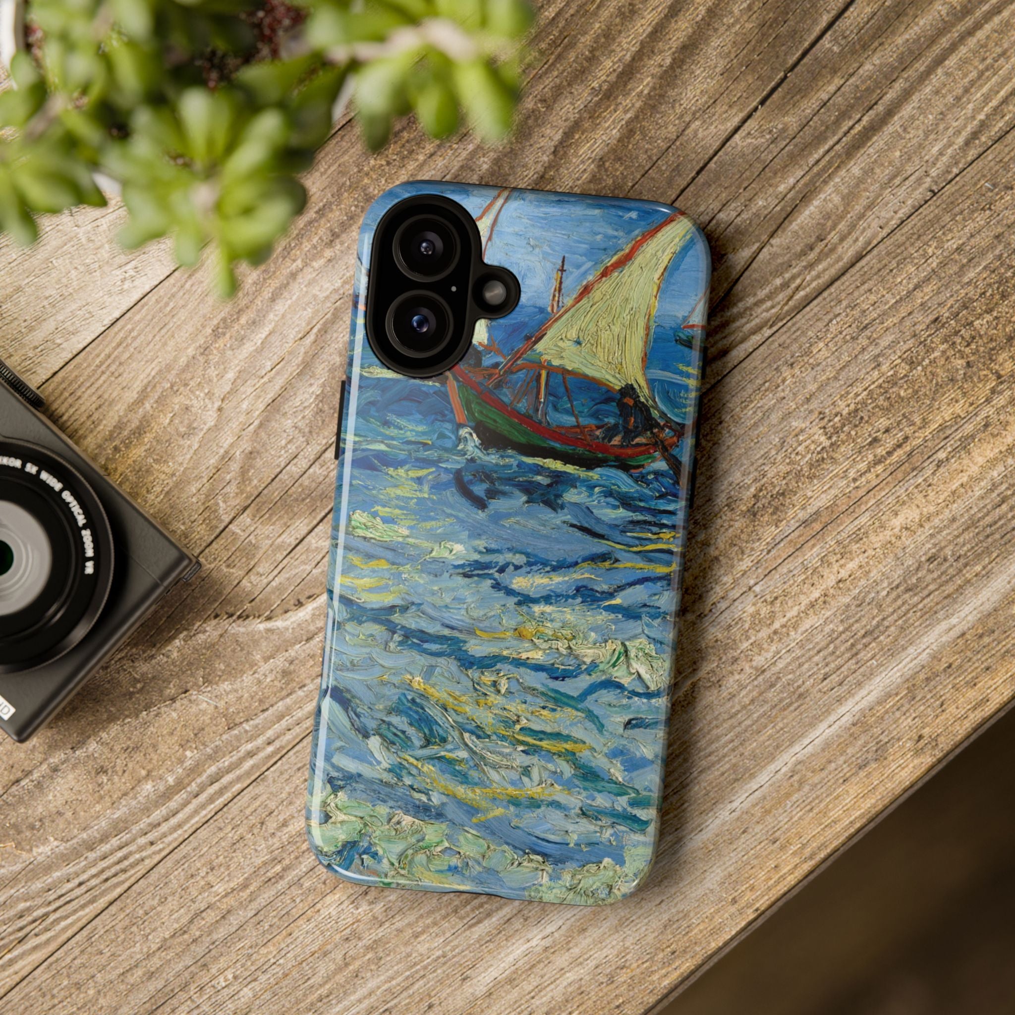 Fischerboote auf See von Vincent van Gogh – Robuste iPhone-Hülle