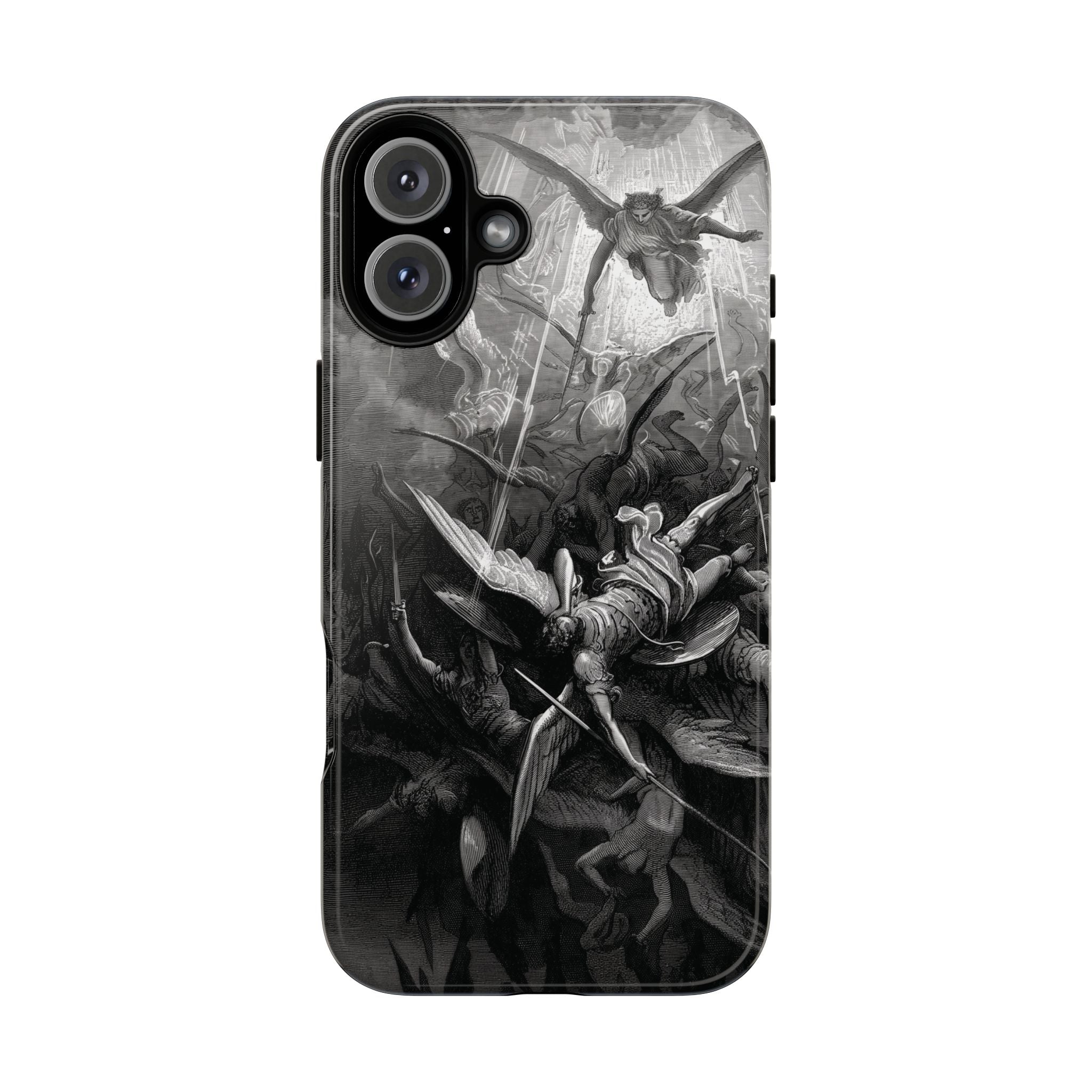 Paradise Lost | The Battle in Heaven by Gustave Doré - iPhone Tough Case