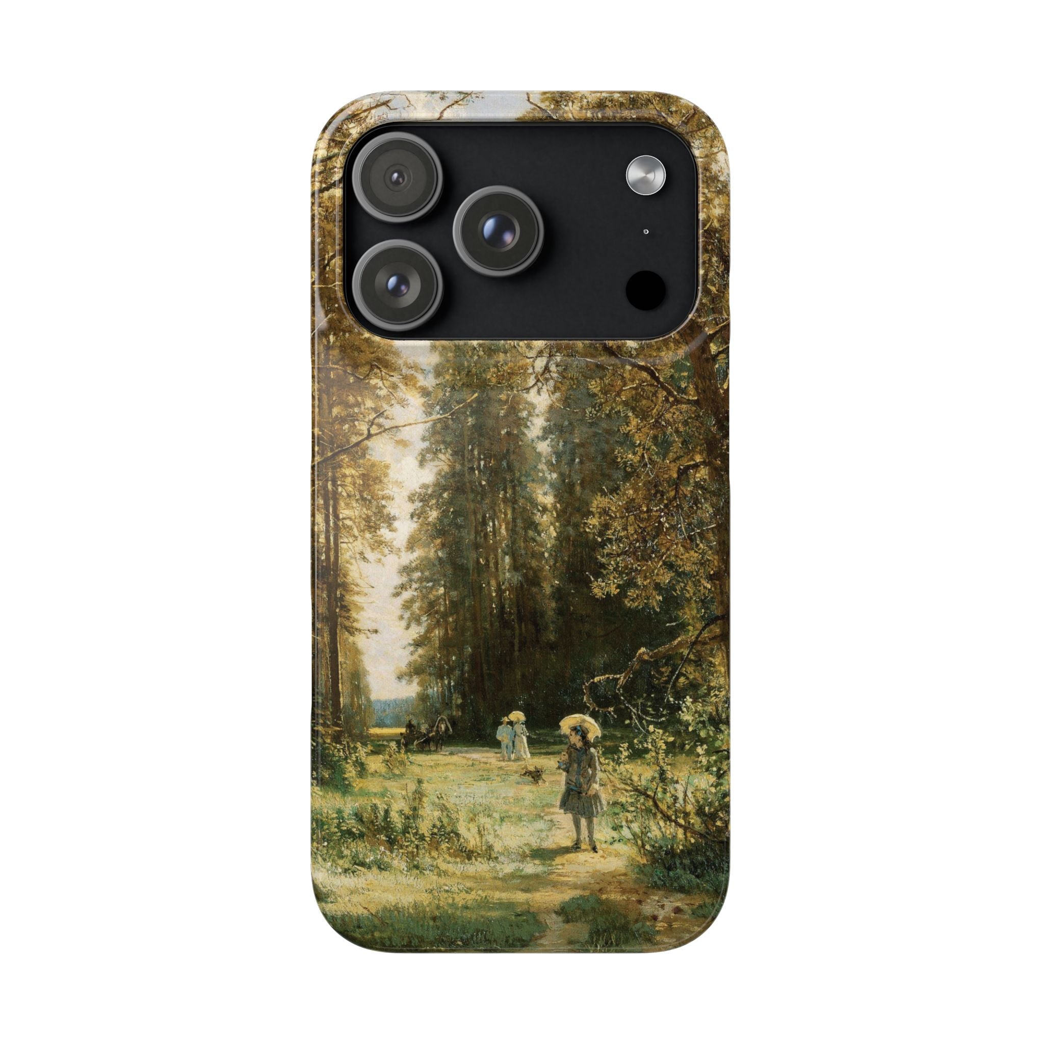 The Path in the Forest by Ivan Ivanovich Shishkin - iPhone Slim Case