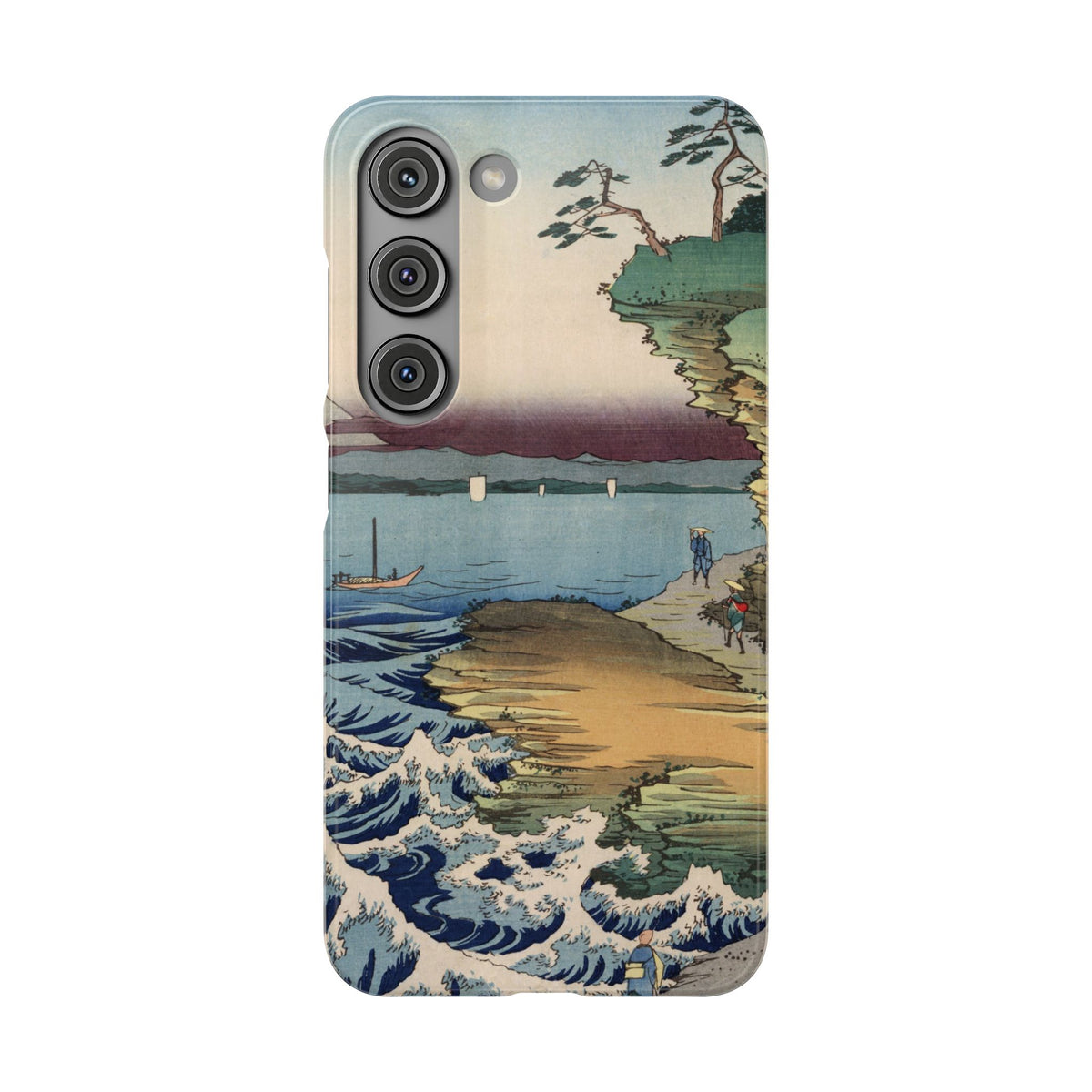 The Hota Coast in Awa Province by Utagawa Hiroshige - Samsung Slim Case