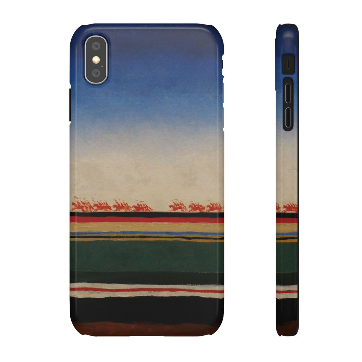 Red Cavalry Riding by Kazimir Malevich - iPhone Slim Case