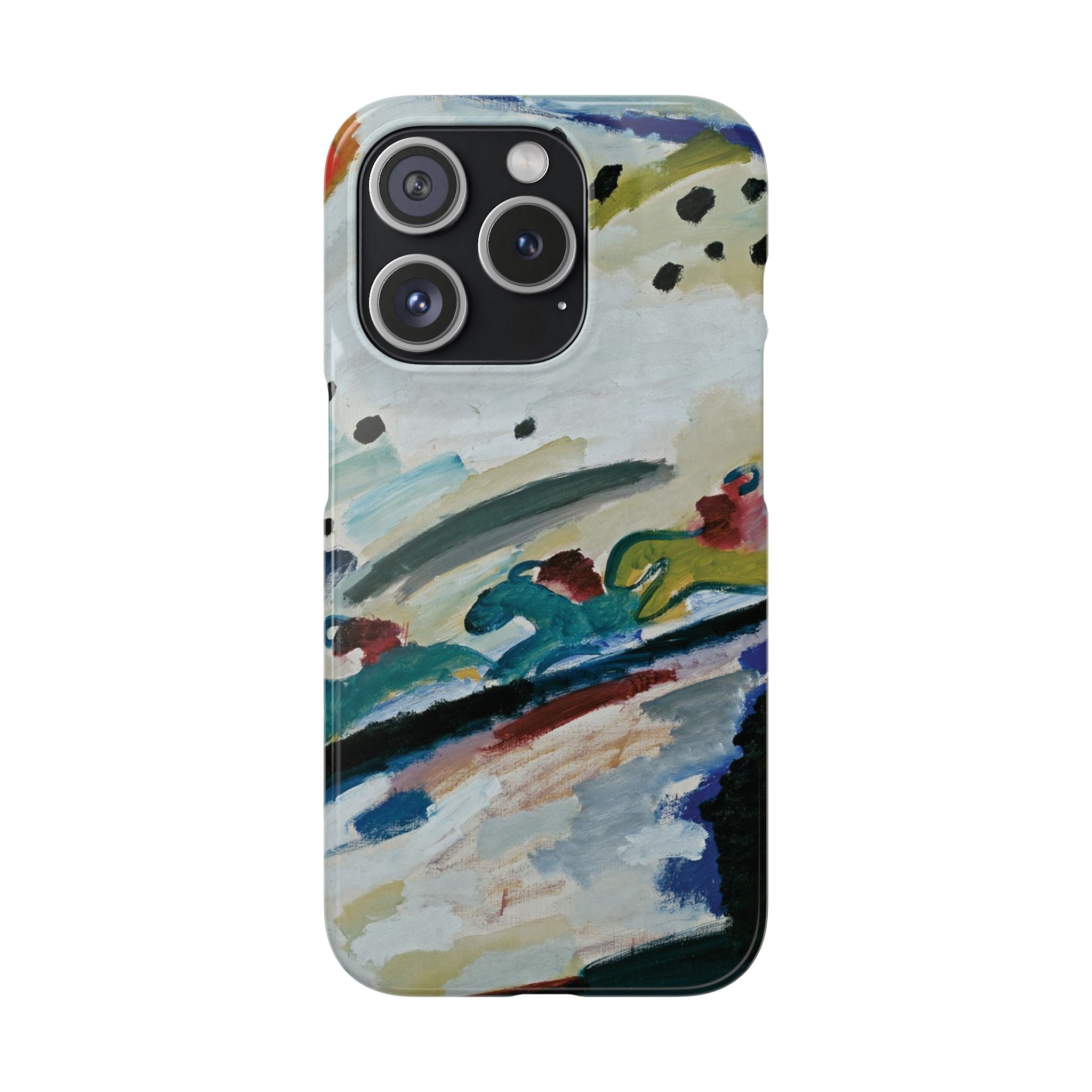 Romantic Landscape by Vasily Kandinsky - iPhone Slim Case