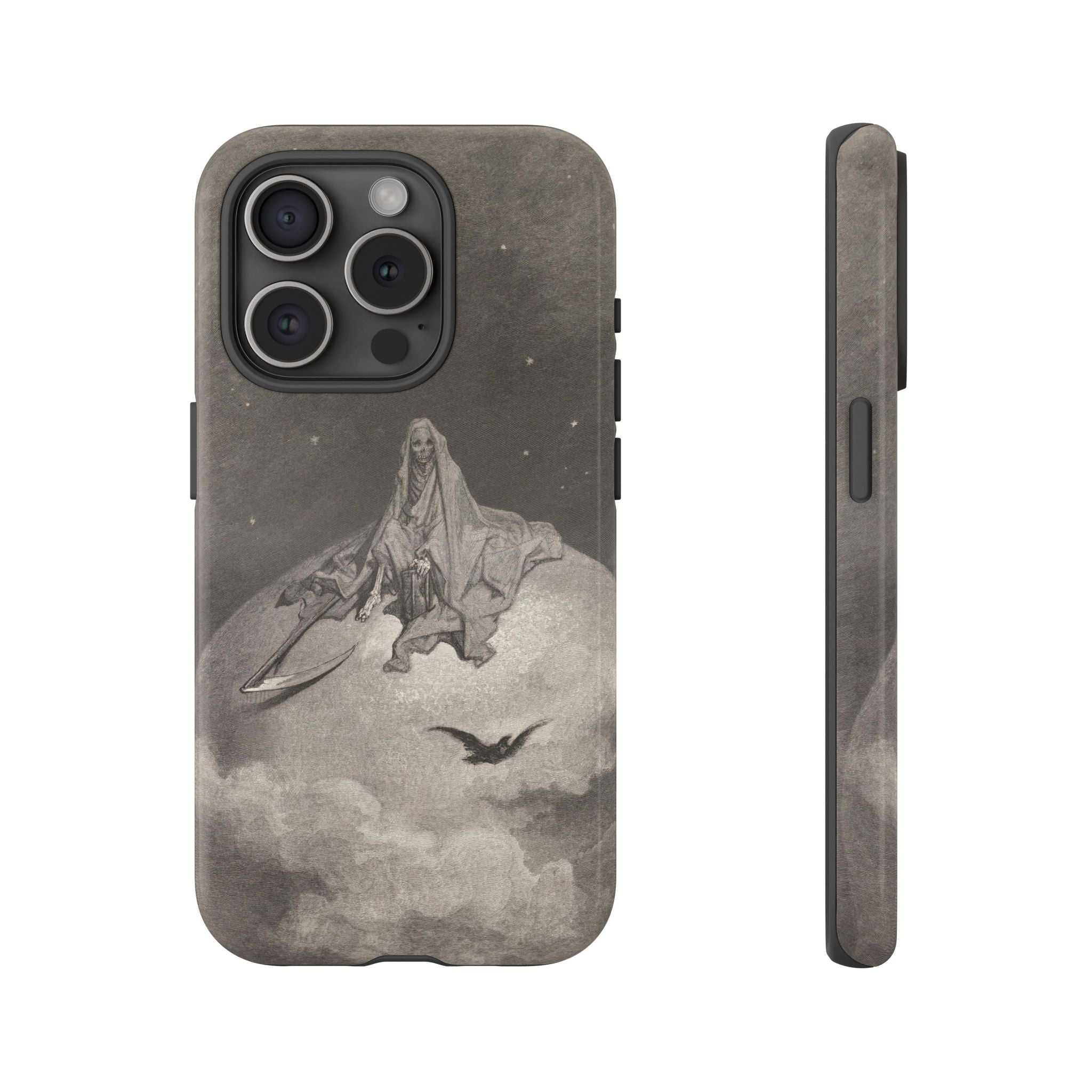Doubting, dreaming dreams no mortal ever dared to dream before by Gustave Doré - iPhone Tough Case