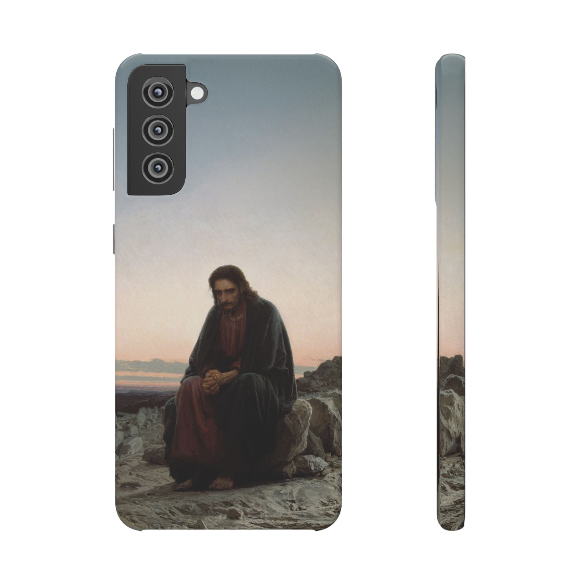 Christ in the Desert by Ivan Kramskoy - Samsung Slim Case