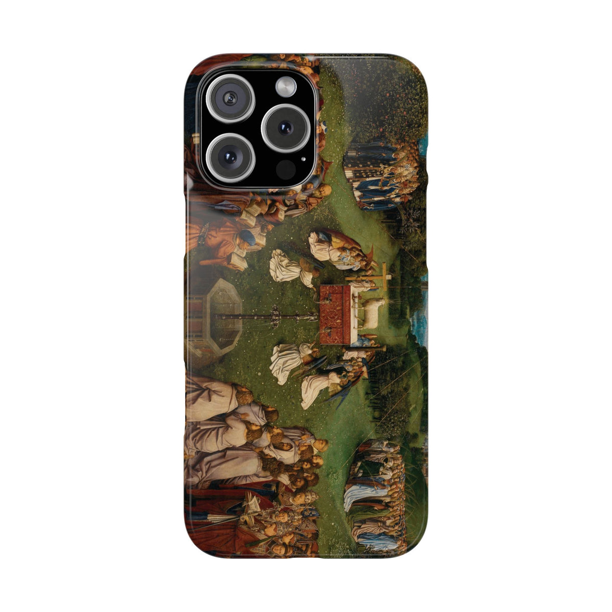 Adoration of the Lamb from the Ghent Altarpiece by Hubert van Eyck- iPhone Slim Case