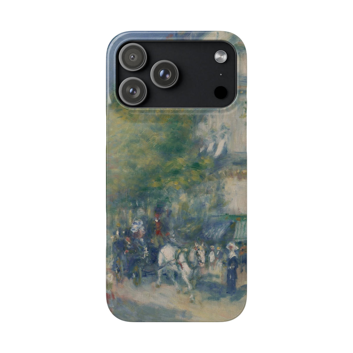 The Grands Boulevards by Pierre Auguste Renoir - iPhone Slim Case