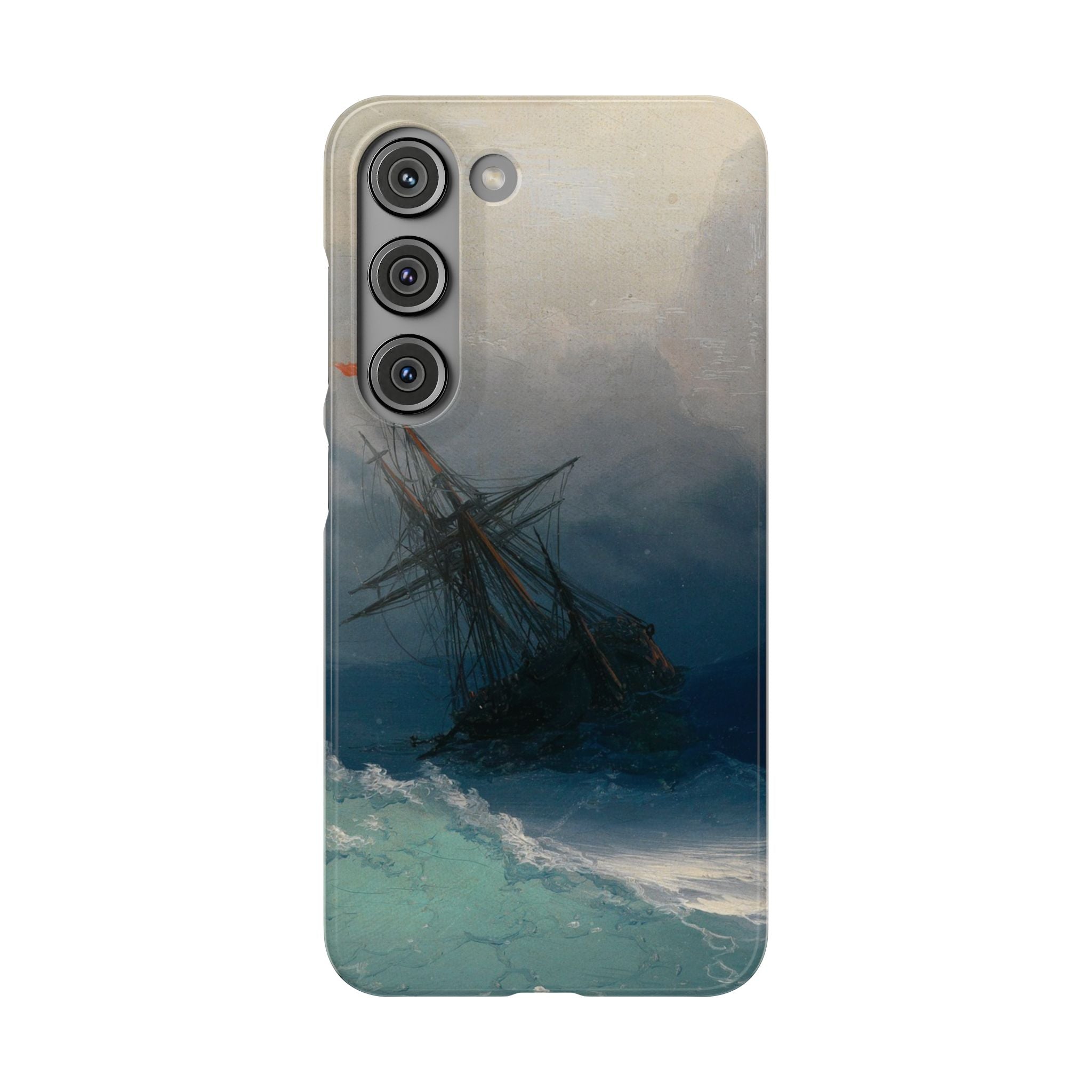 Ship on Stormy Seas by Ivan Aivazovsky - Samsung Slim Case