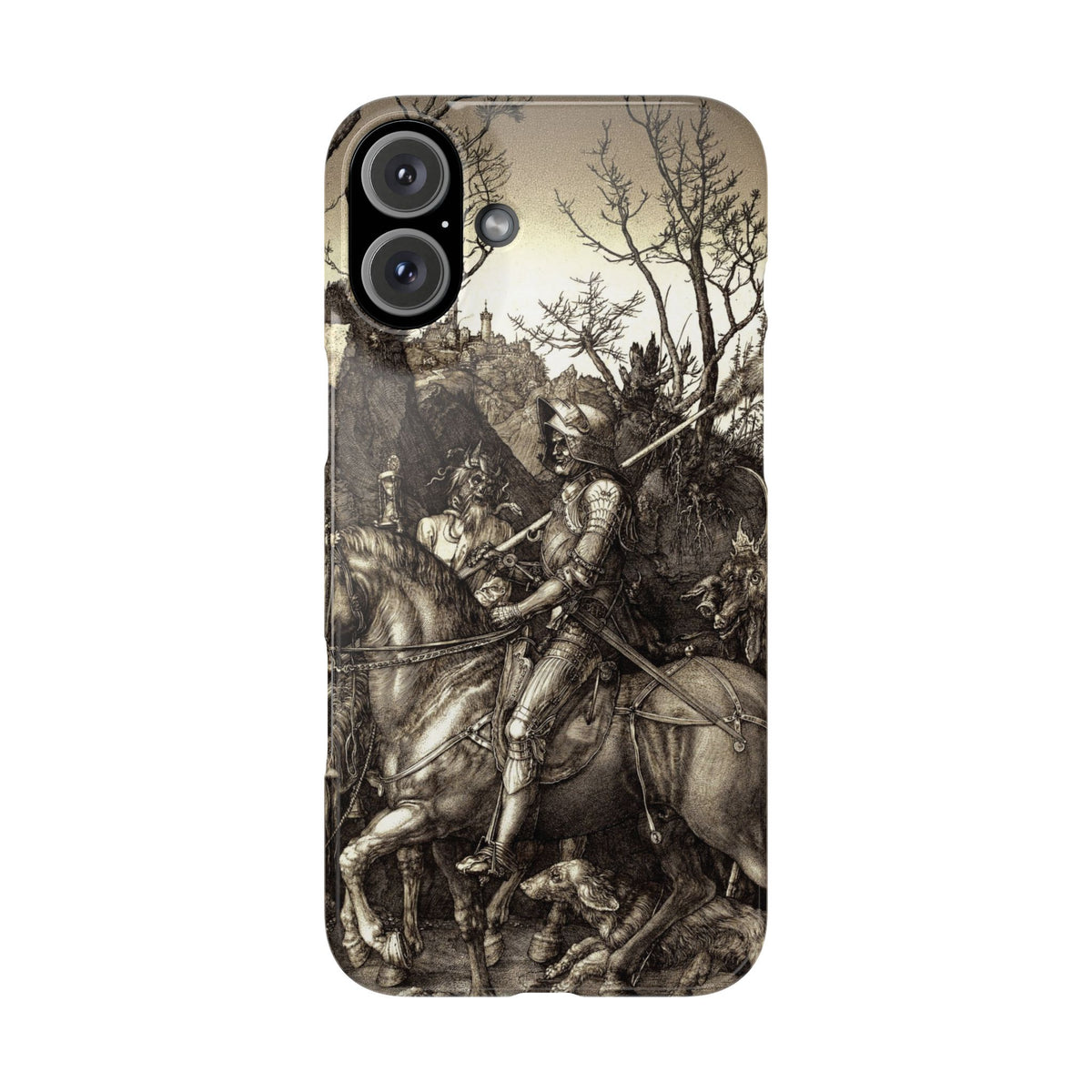 Knight, Death and the Devil by Albrecht Dürer - iPhone Slim Case