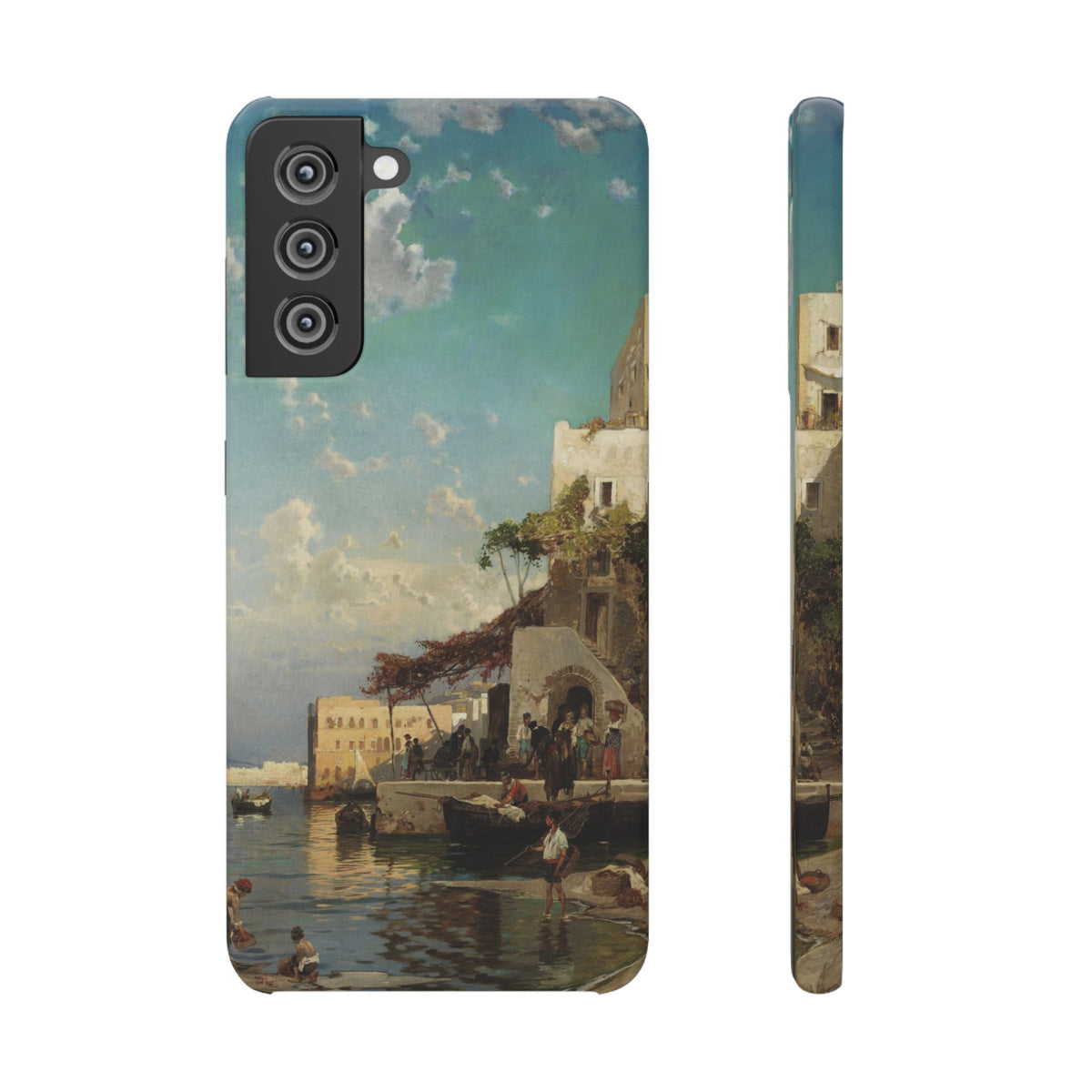 Evening Meeting of the Fishermen by Hermann Corrodi - Samsung Slim Case
