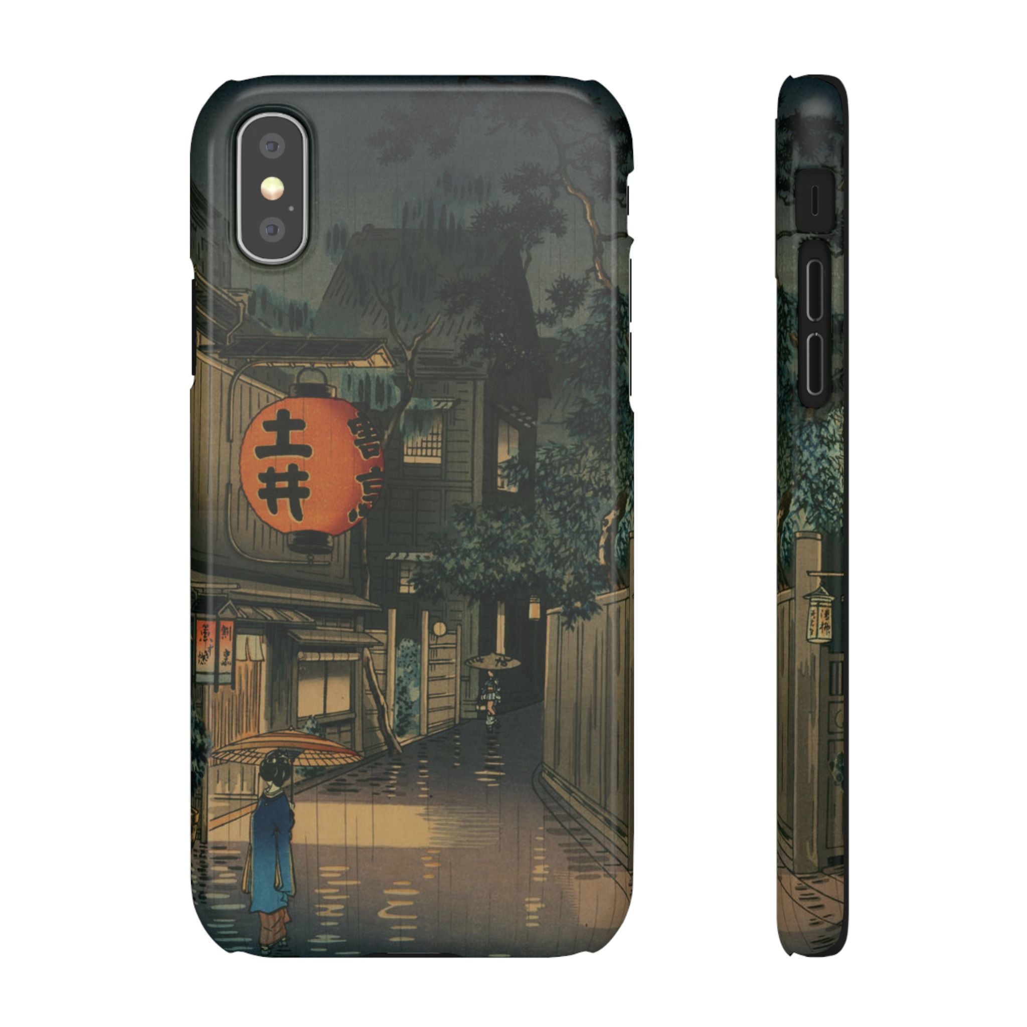 Evening at Ushigome by Tsuchiya Koitsu - iPhone Slim Case