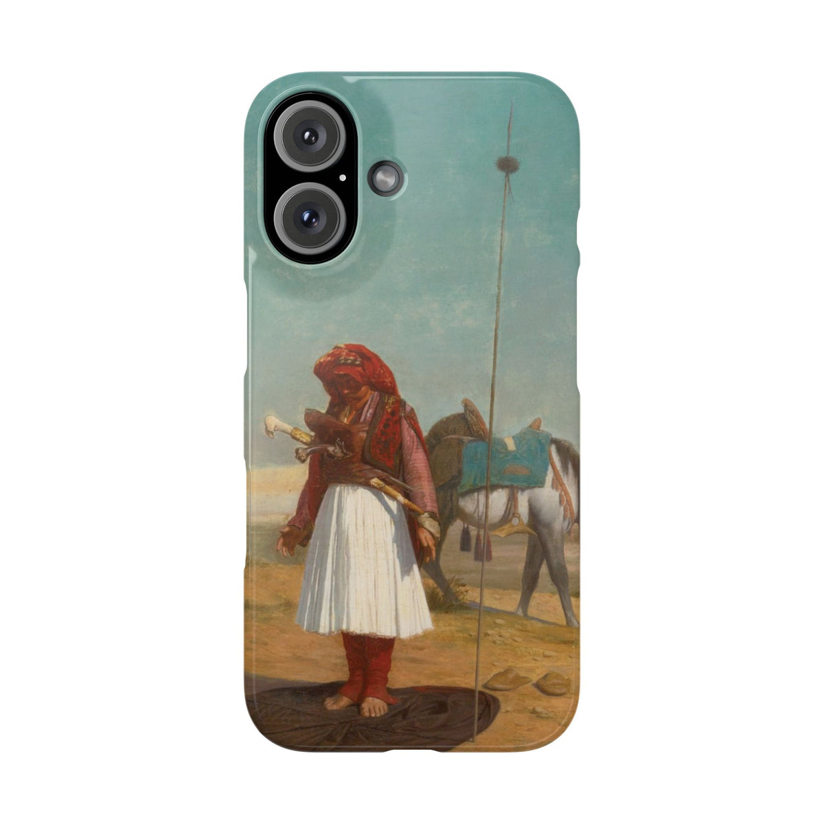 Prayer in the Desert by Jean-Leon Gerome - iPhone Slim Case