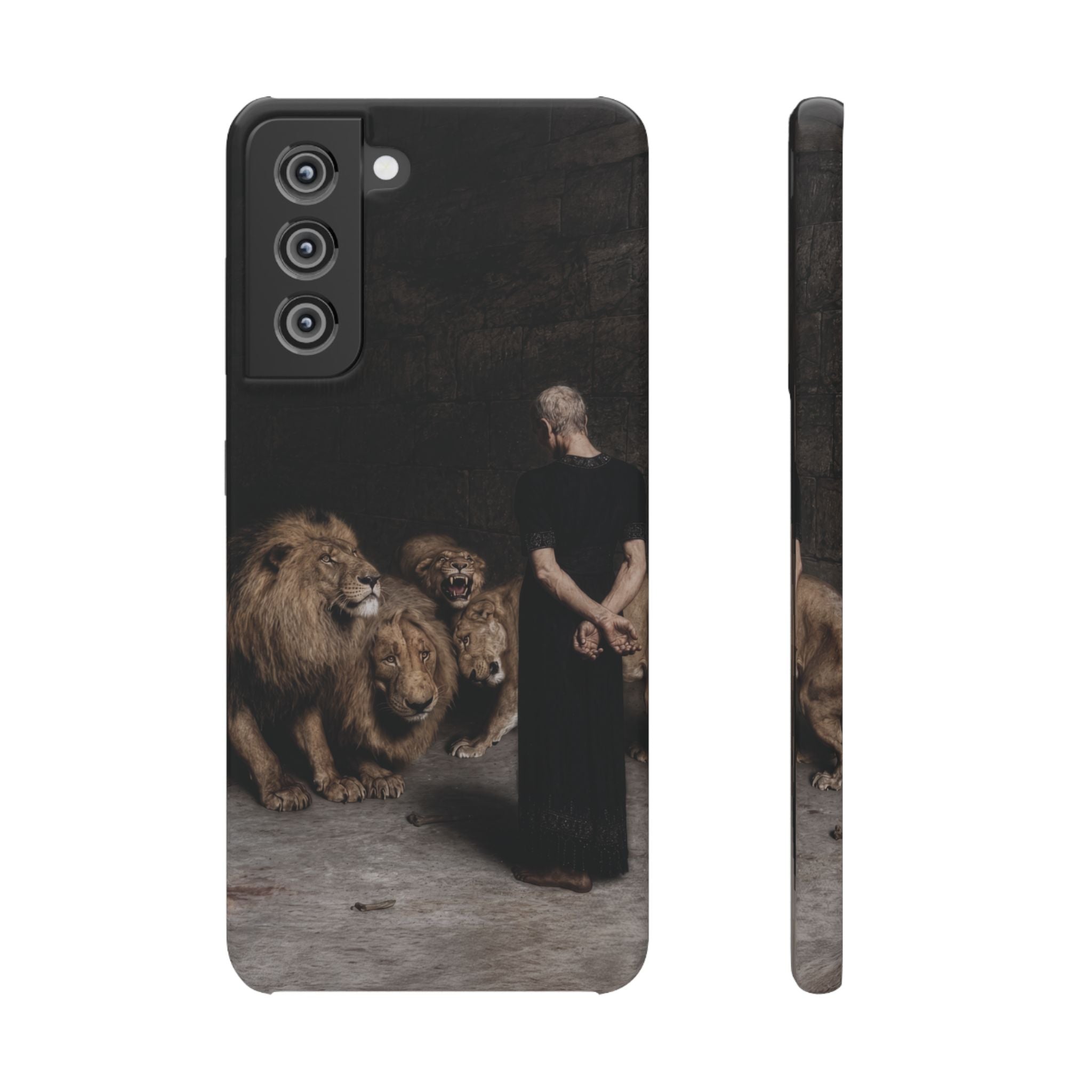 Daniel in the Lion's Den by Briton Riviere - Samsung Slim Case