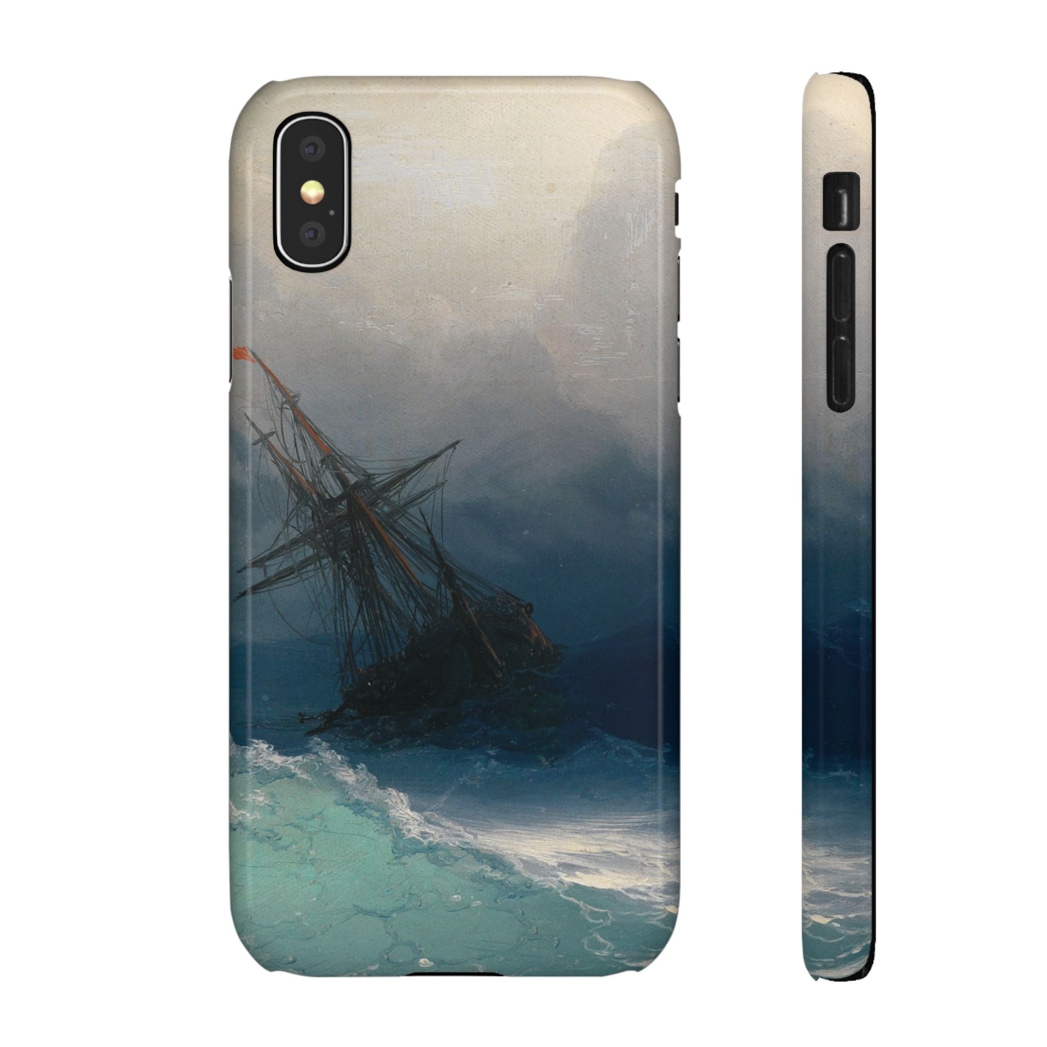Ship on Stormy Seas by Ivan Aivazovsky - iPhone Slim Case