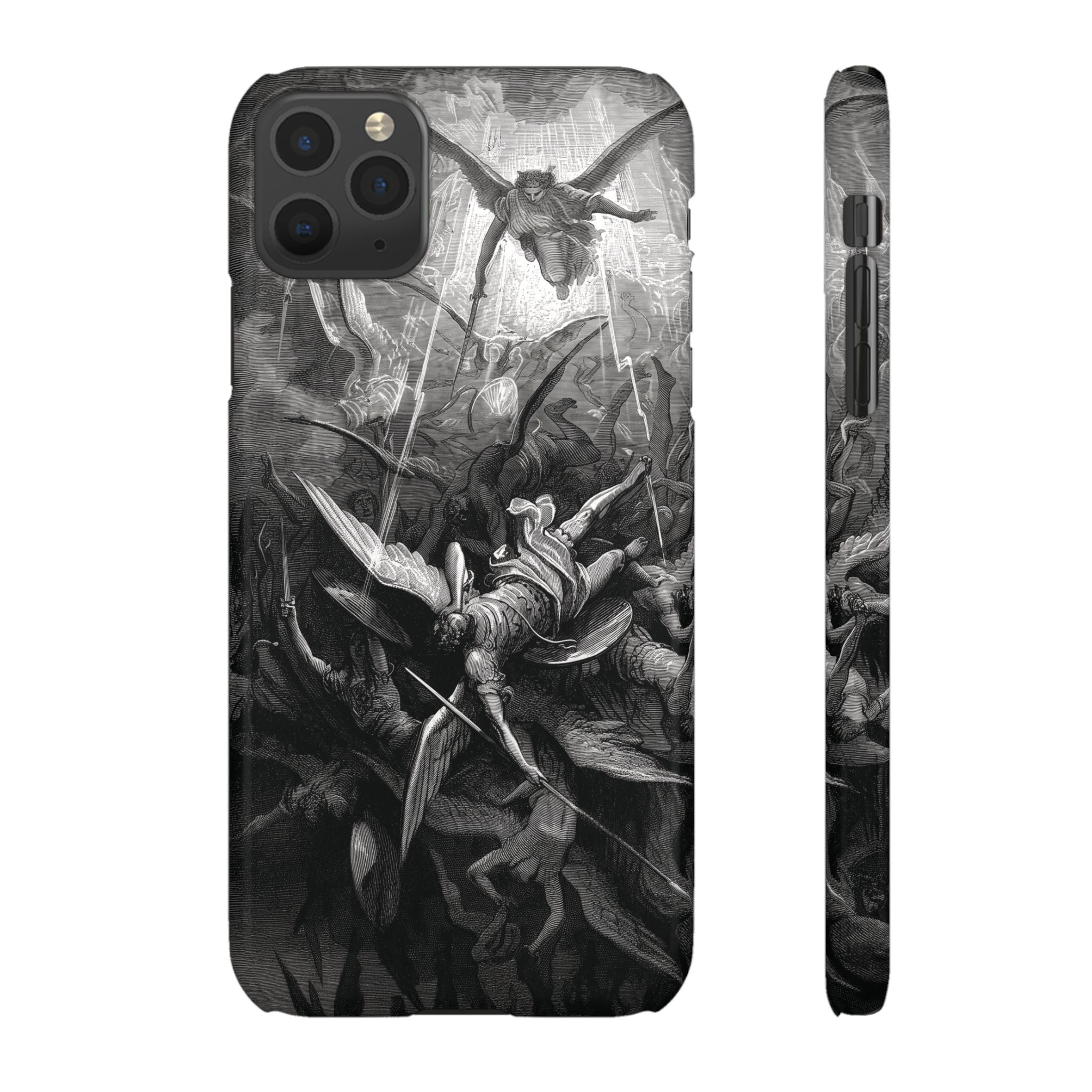 Paradise Lost | The Battle in Heaven by Gustave Doré - iPhone Slim Case