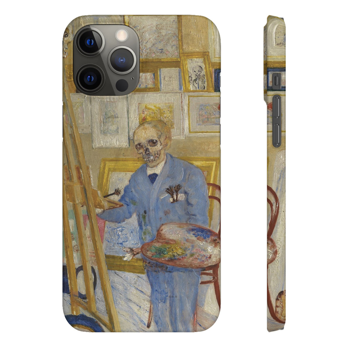 Skeleton Painter in his Studio by James Ensor - iPhone Slim Case