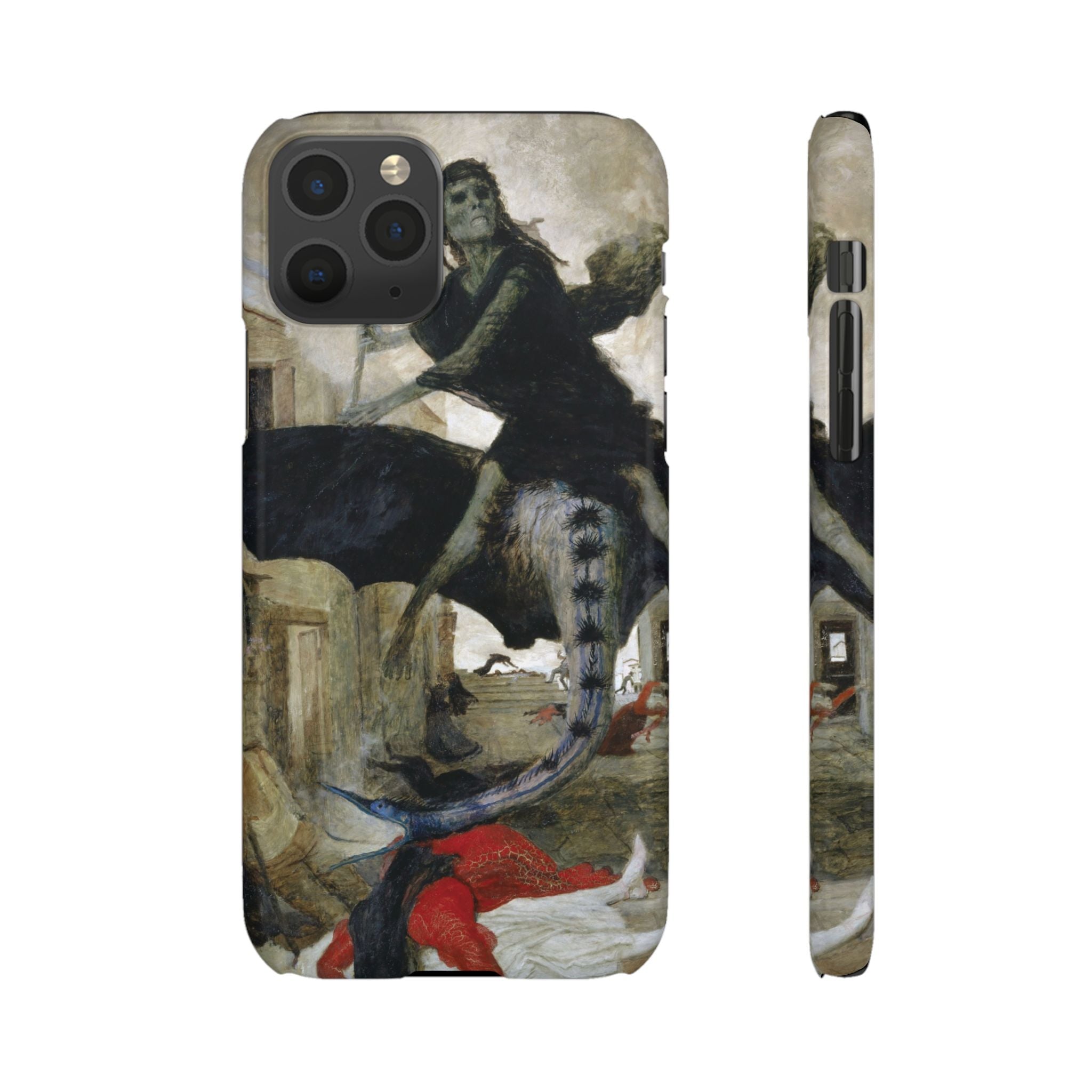 The Plague by Arnold Böcklin - iPhone Slim Case