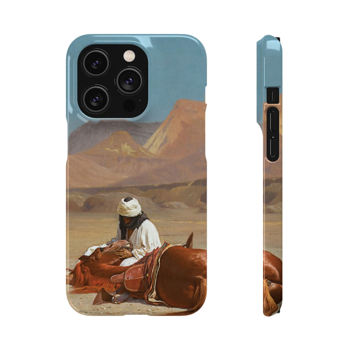 Rider and his Steed in the Desert by Jean-Leon Gerome - iPhone Slim Case