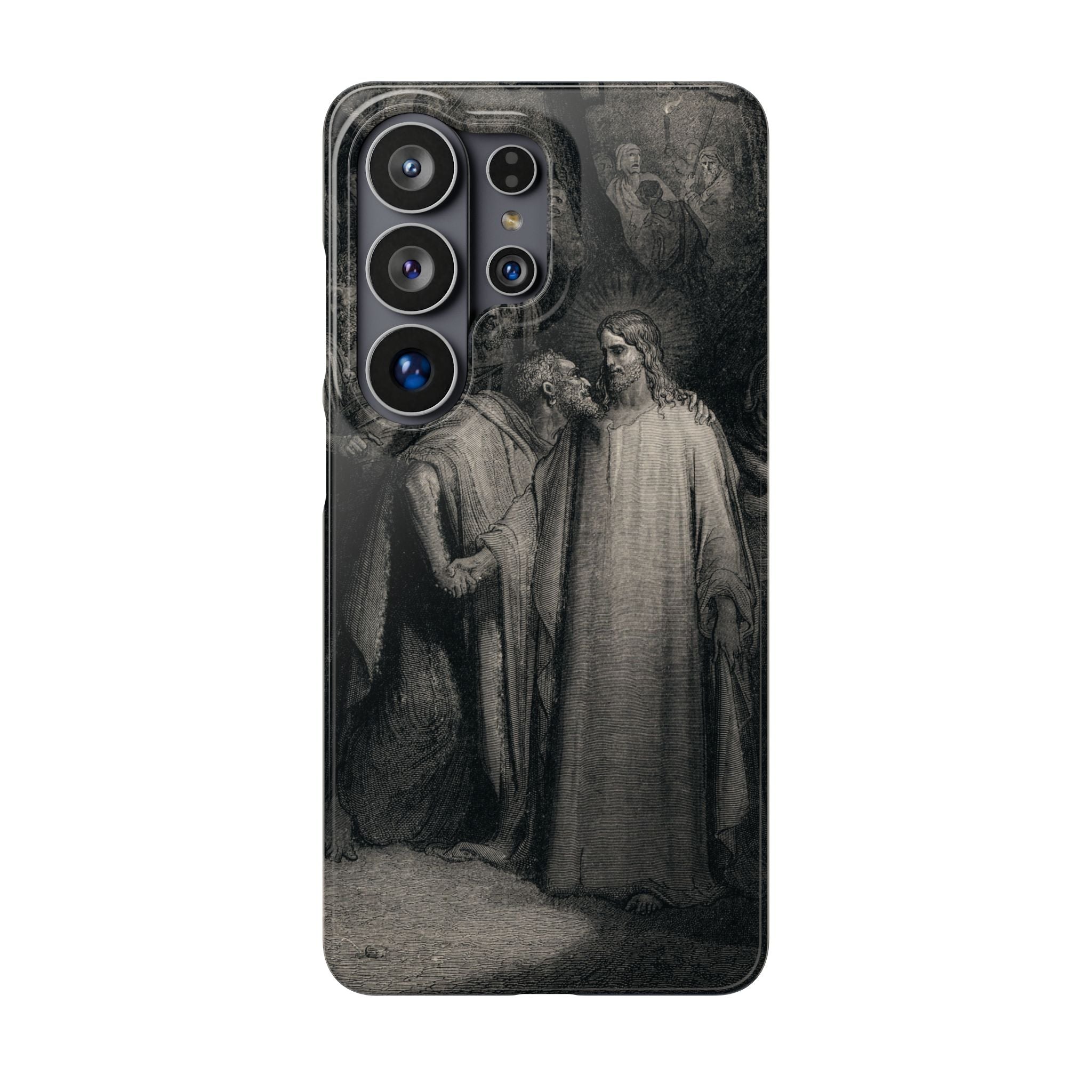 The Holy Bible: Plate CXLI “The Judas Kiss” by Gustave Doré - Samsung Slim Case