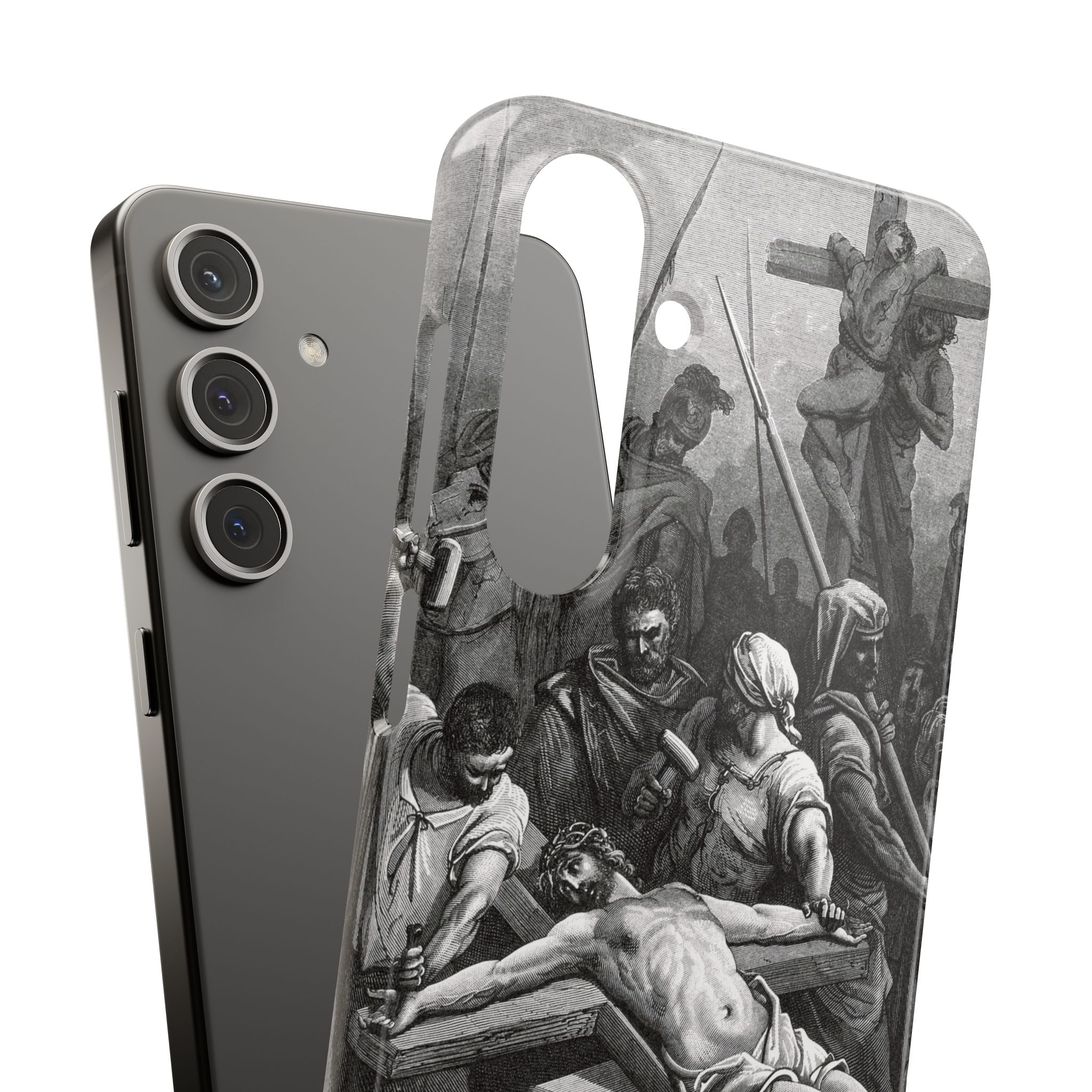 Crucifixion of Jesus by Gustave Doré - Samsung Slim Case