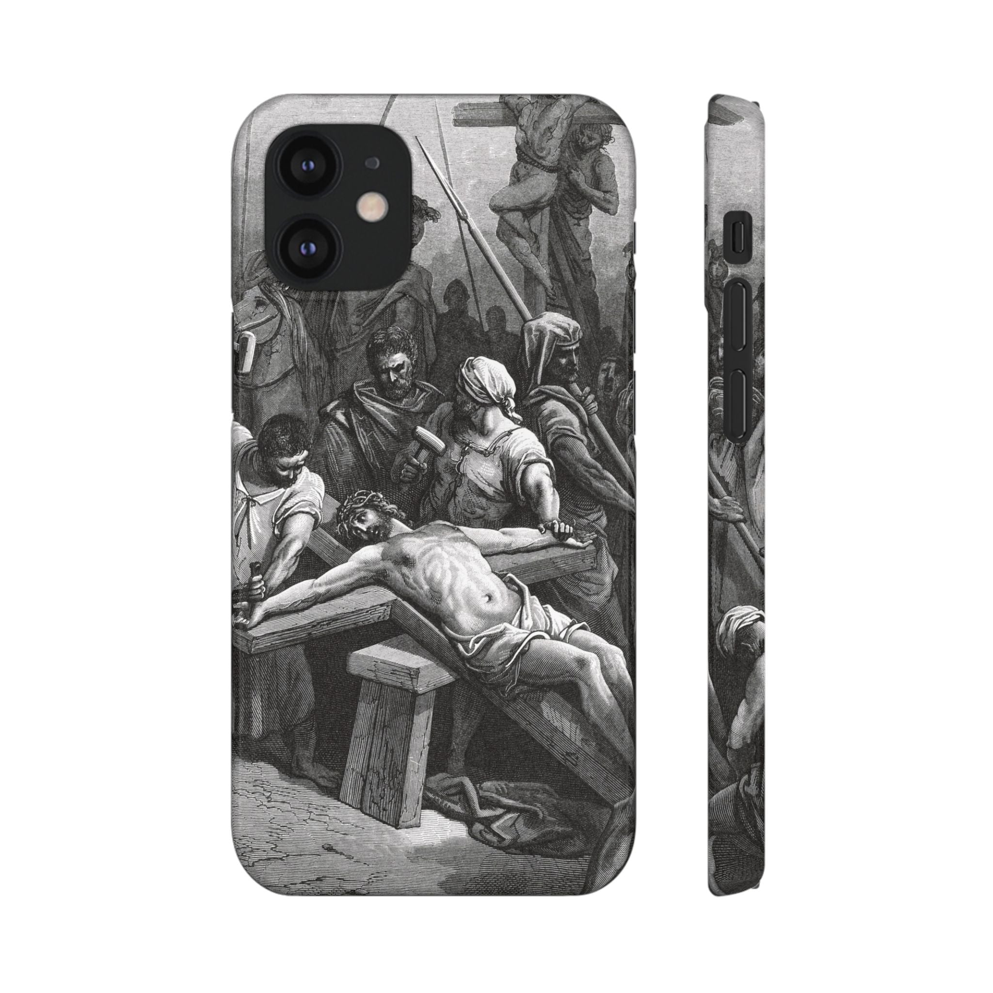 Crucifixion of Jesus by Gustave Doré - iPhone Slim Case