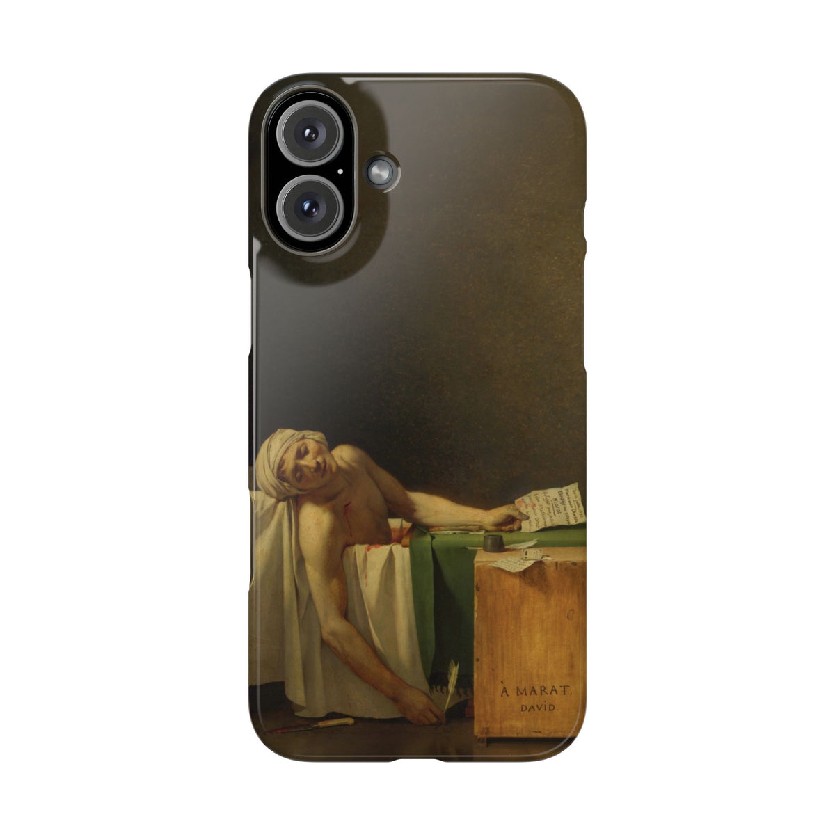 The Death of Marat by Jacques-Louis David - iPhone Slim Case