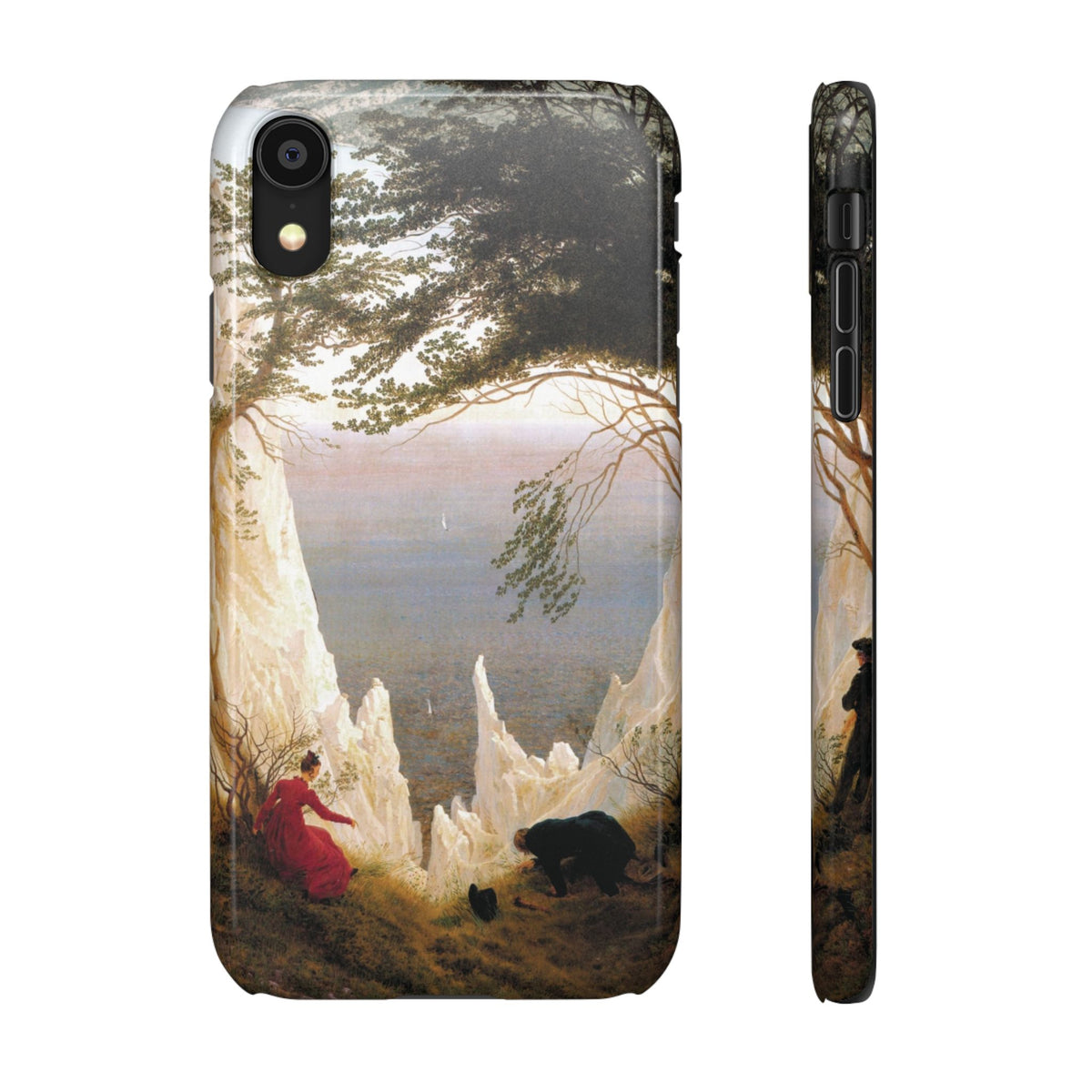 Chalk Cliffs on Rügen by Caspar David Friedrich - iPhone Slim Case