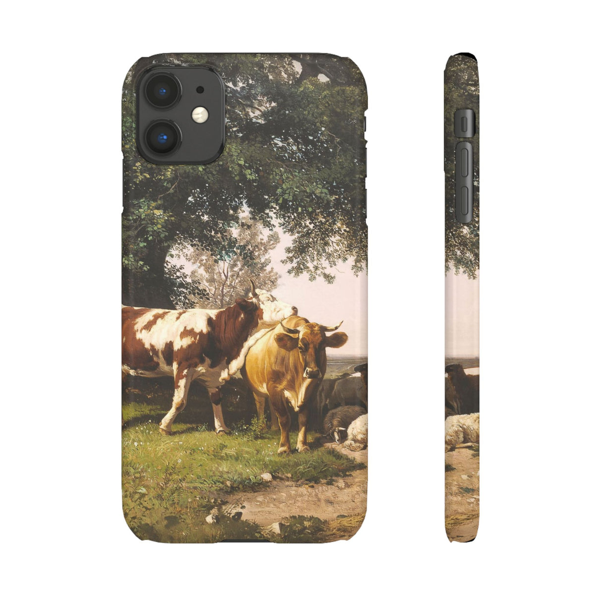 Herd under Trees by Ivan Ivanovich Shishkin - iPhone Slim Case