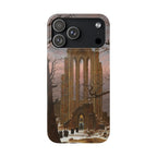 Monastery Graveyard in the Snow by Caspar David Friedrich - iPhone Slim Case