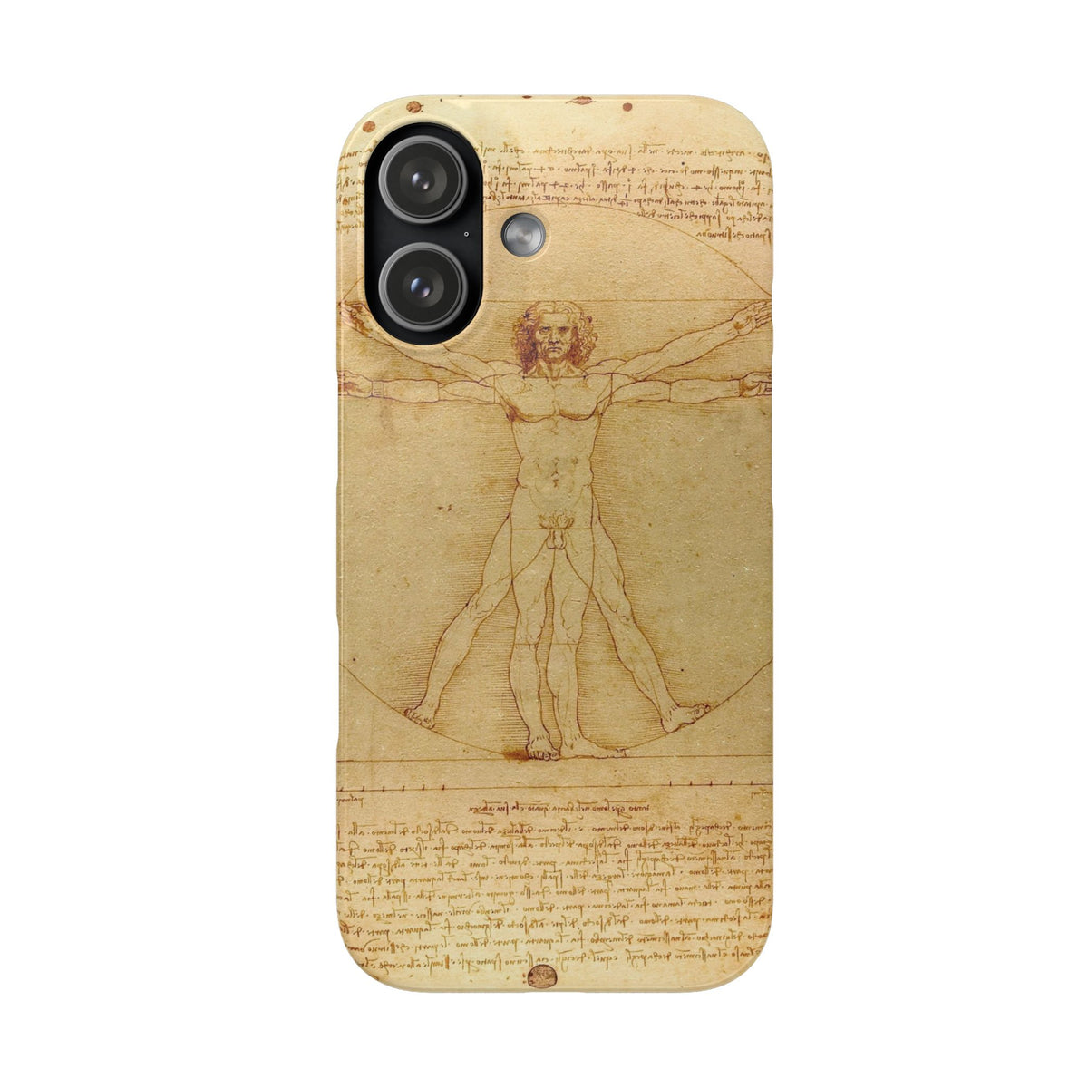 The Vitruvian Man by Leonardo da Vinci - iPhone Slim Case