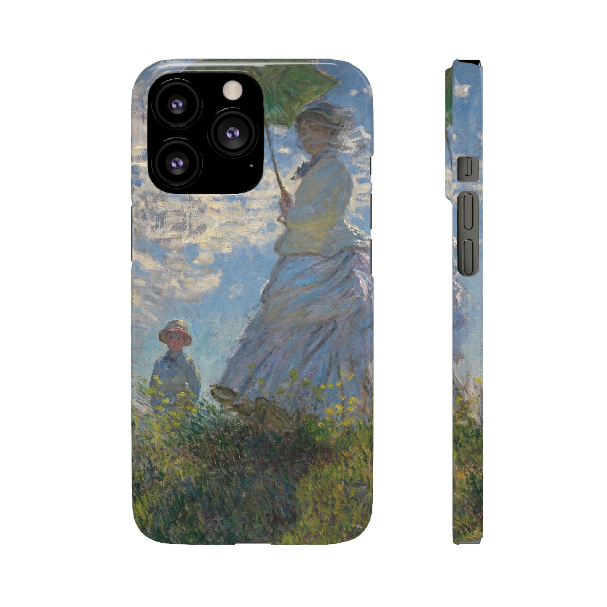Madame Monet and Her Son by Claude Monet - iPhone Slim Case