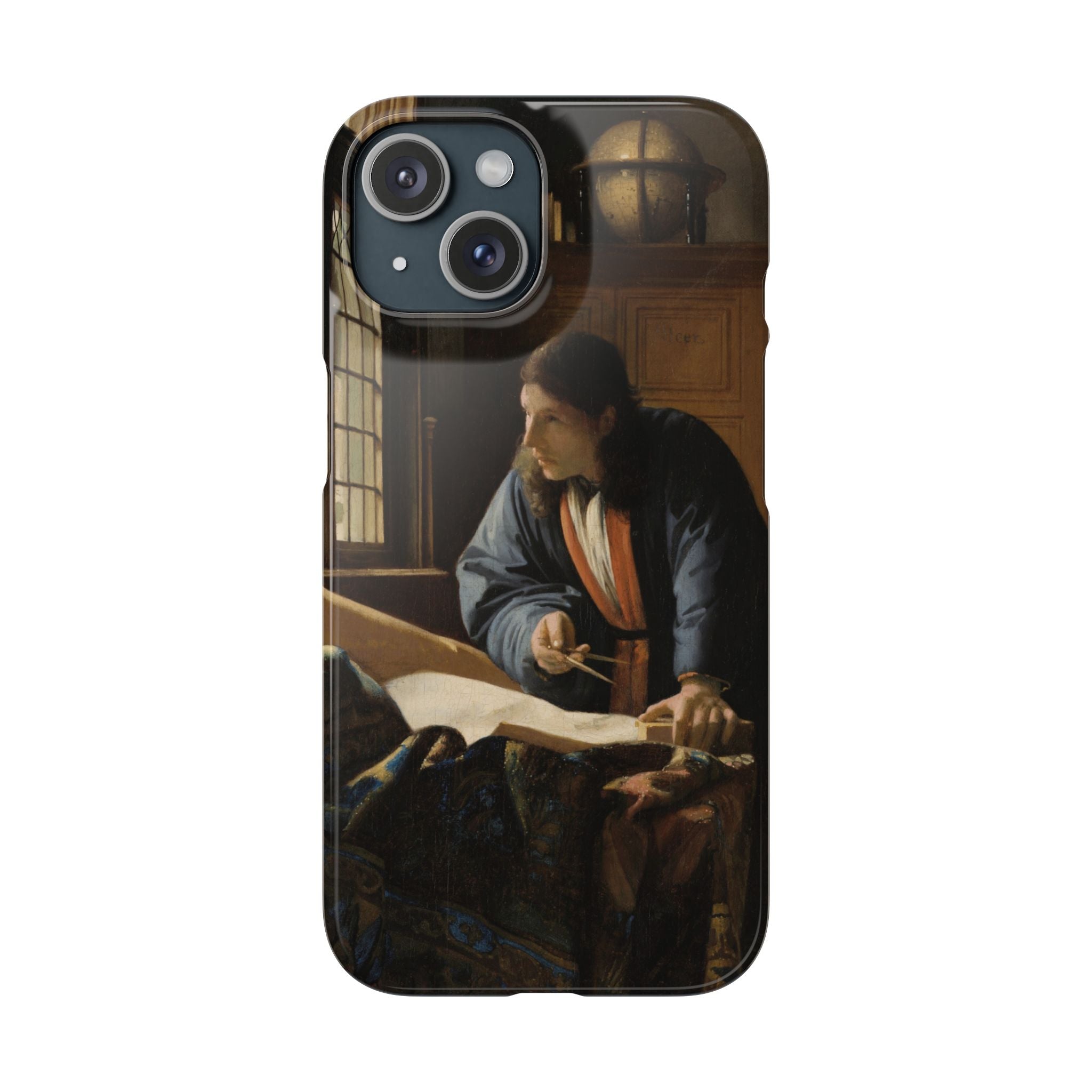 The Geographer by Johannes Vermeer - iPhone Slim Case